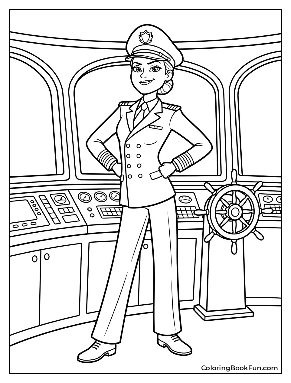 Ericka Standing Heroic on Ship
