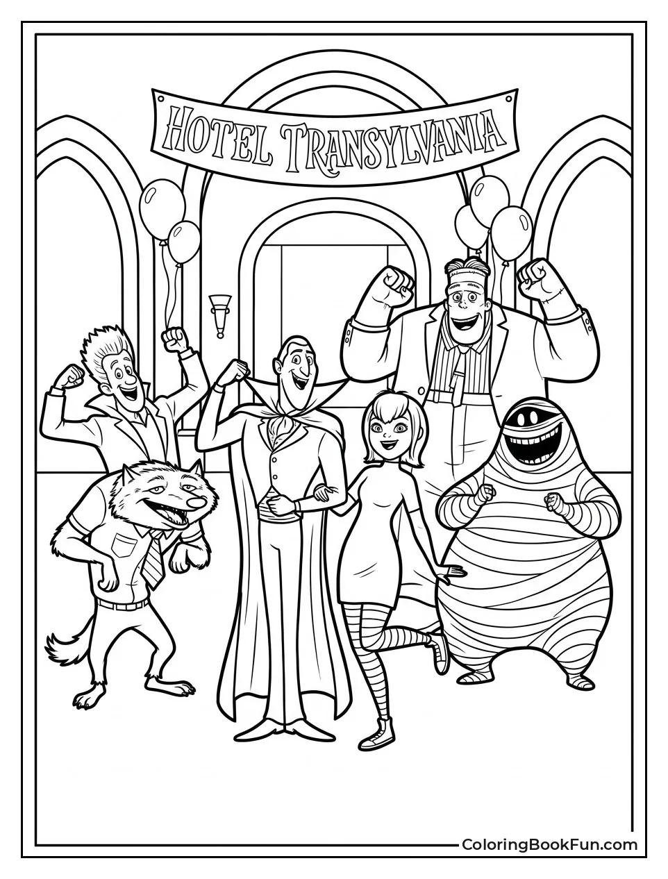 Monsters Dancing in Hotel Lobby
