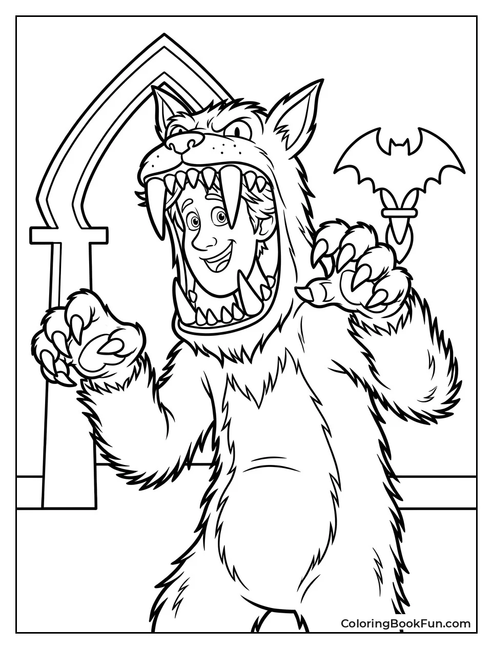 Johnny Dressed as a Monster