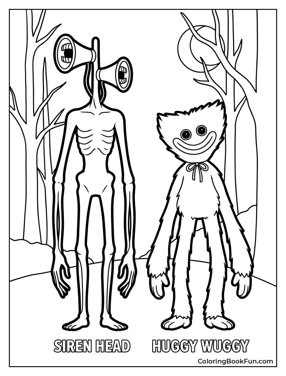 Huggy Wuggy Meets Siren Head
