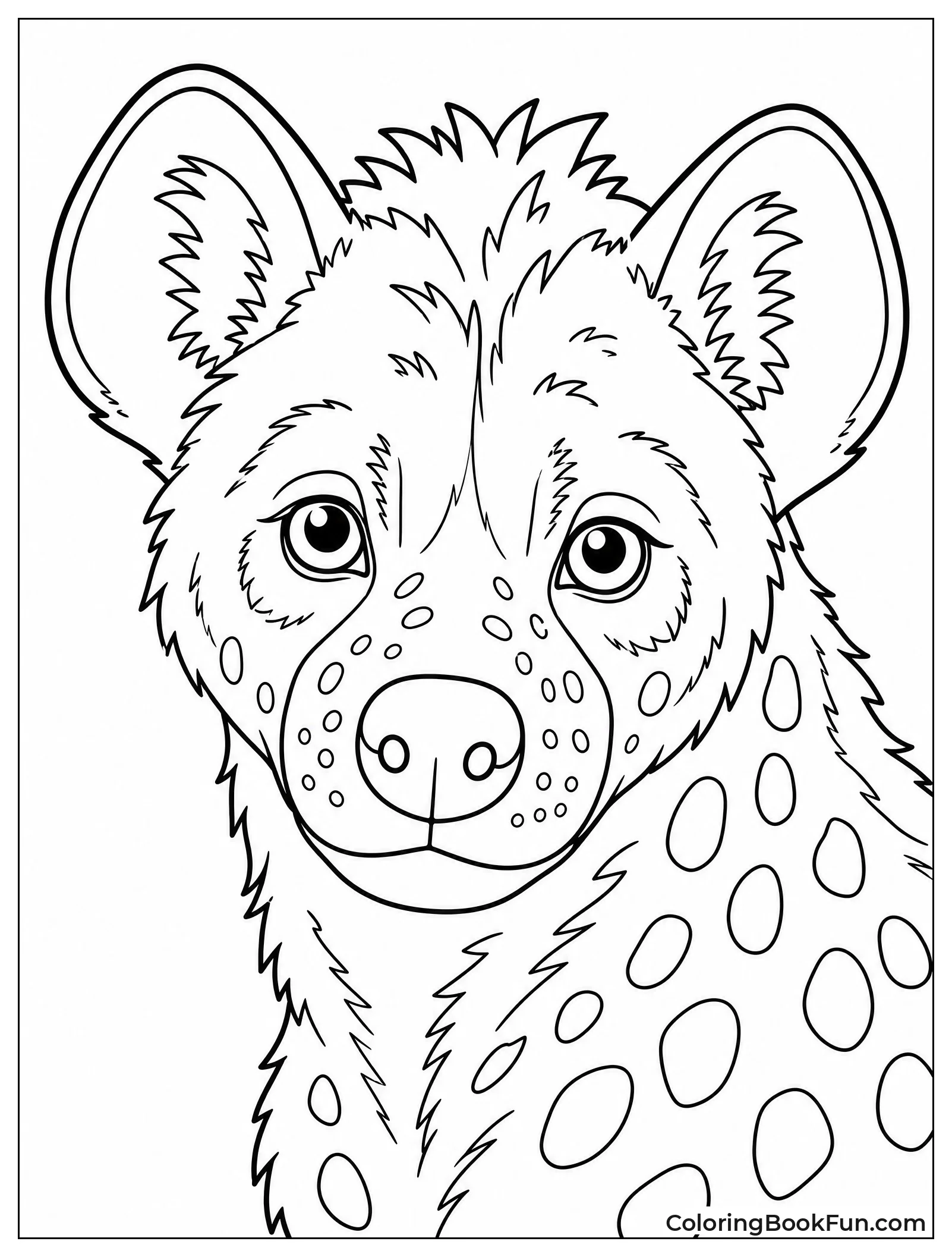 Close Up of Spotted Hyena