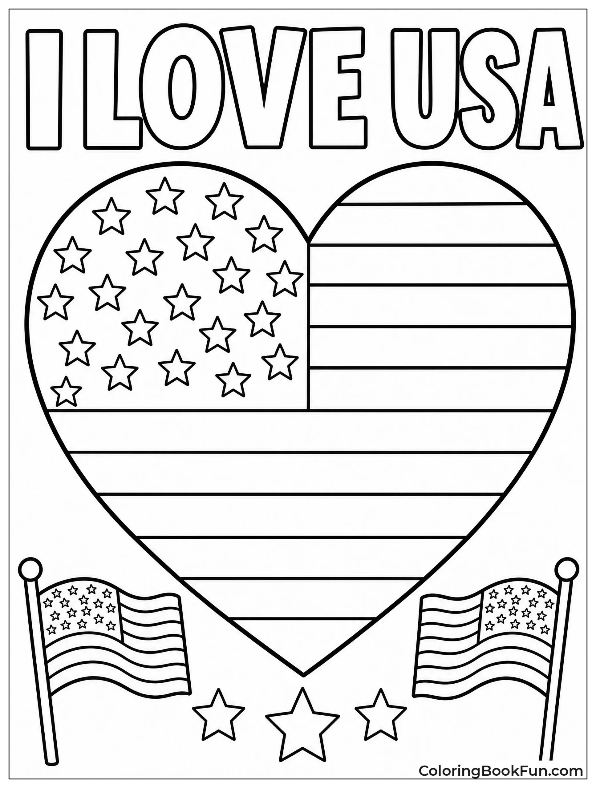 Heart Full of Stars and Stripes