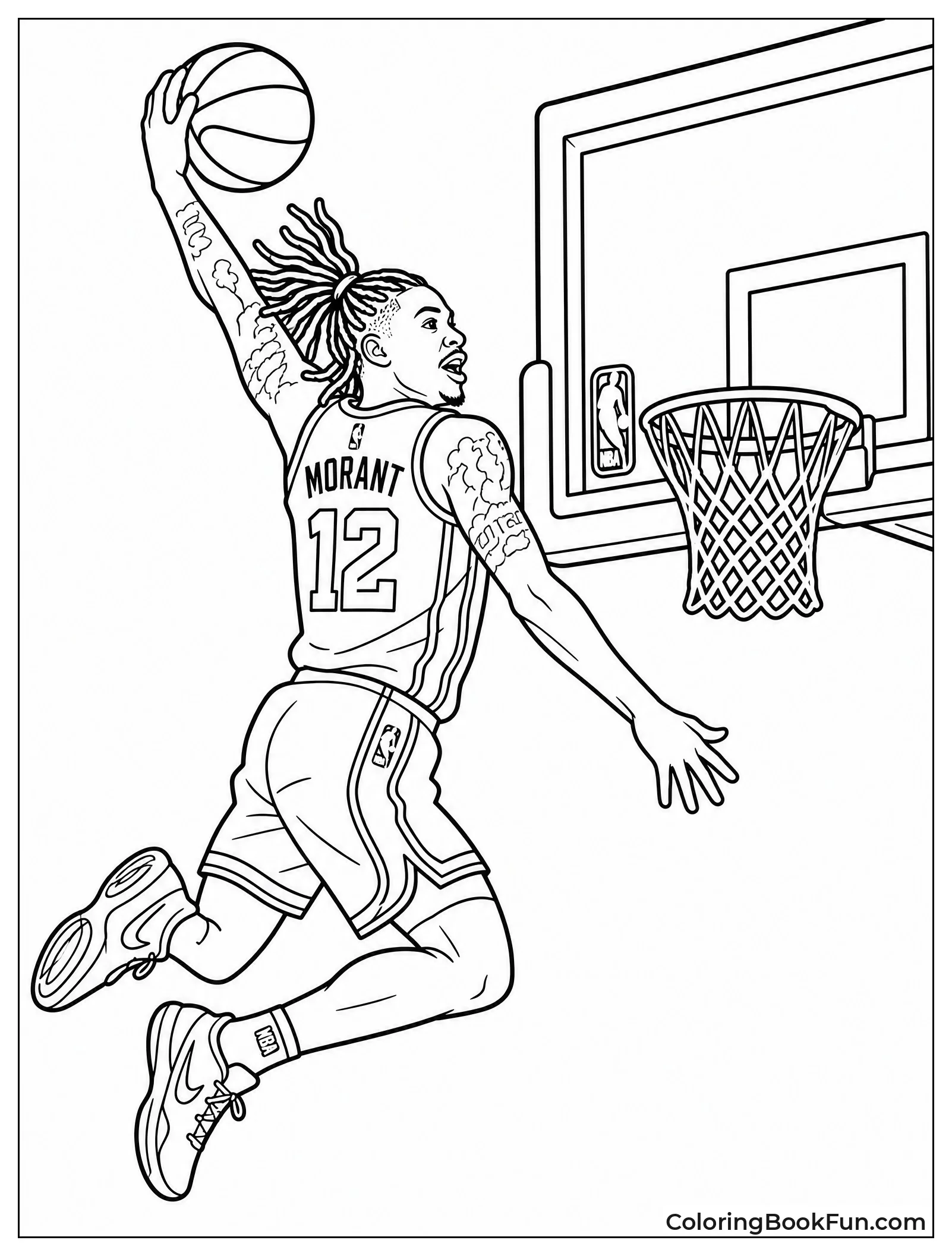 Ja Morant Jumps Up to Dunk