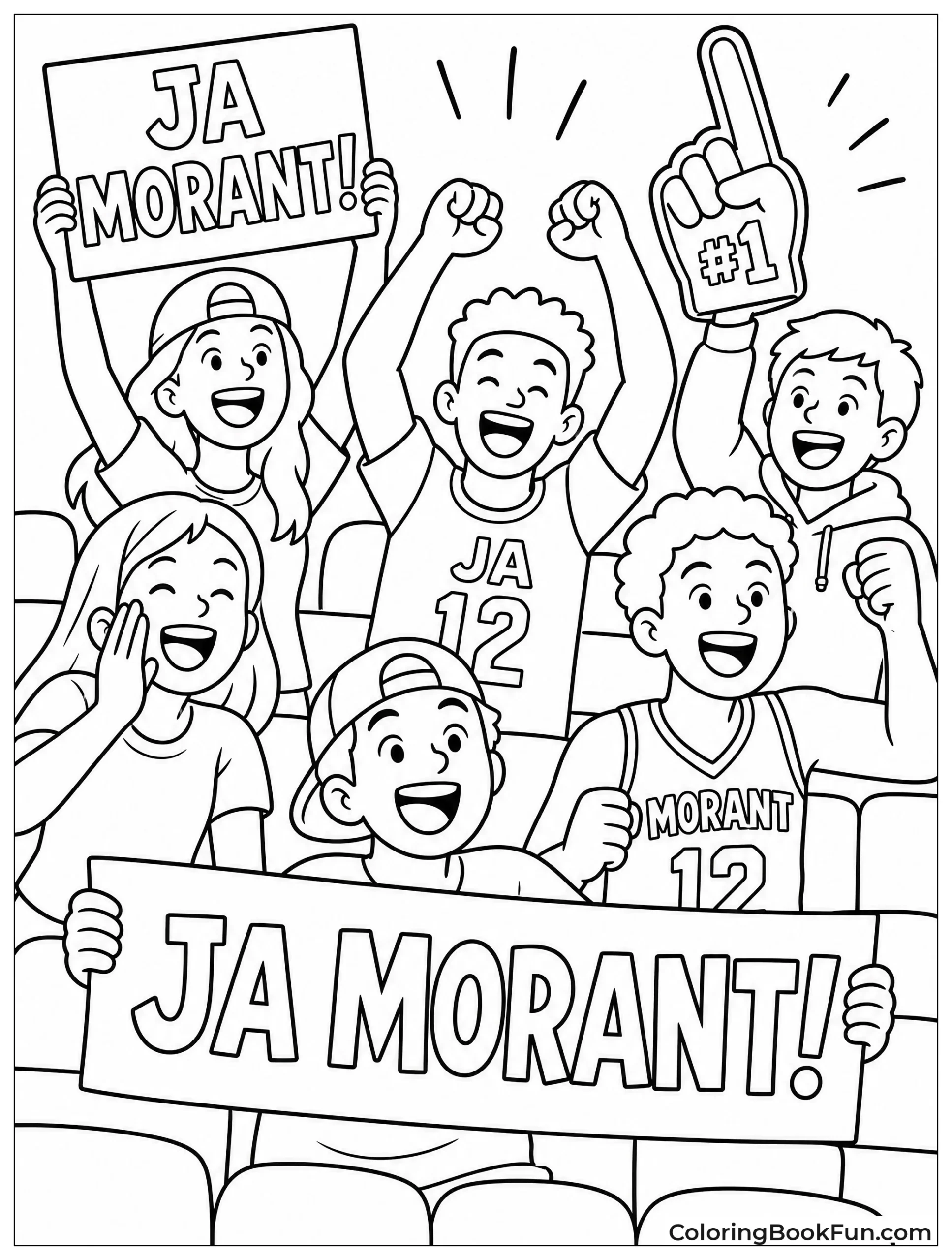 Fans Cheering for Ja
