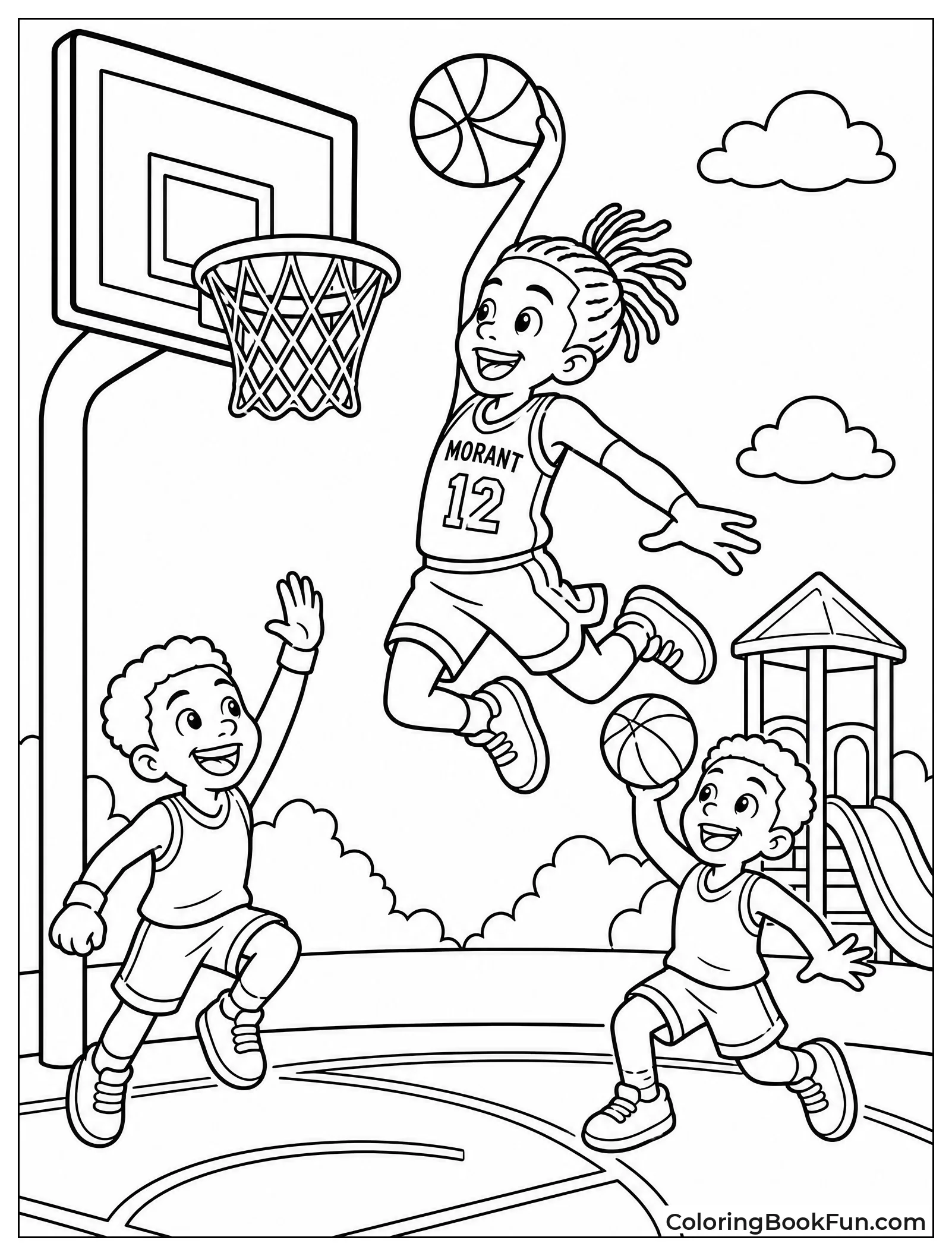 Kids Copying Ja Dunk Move