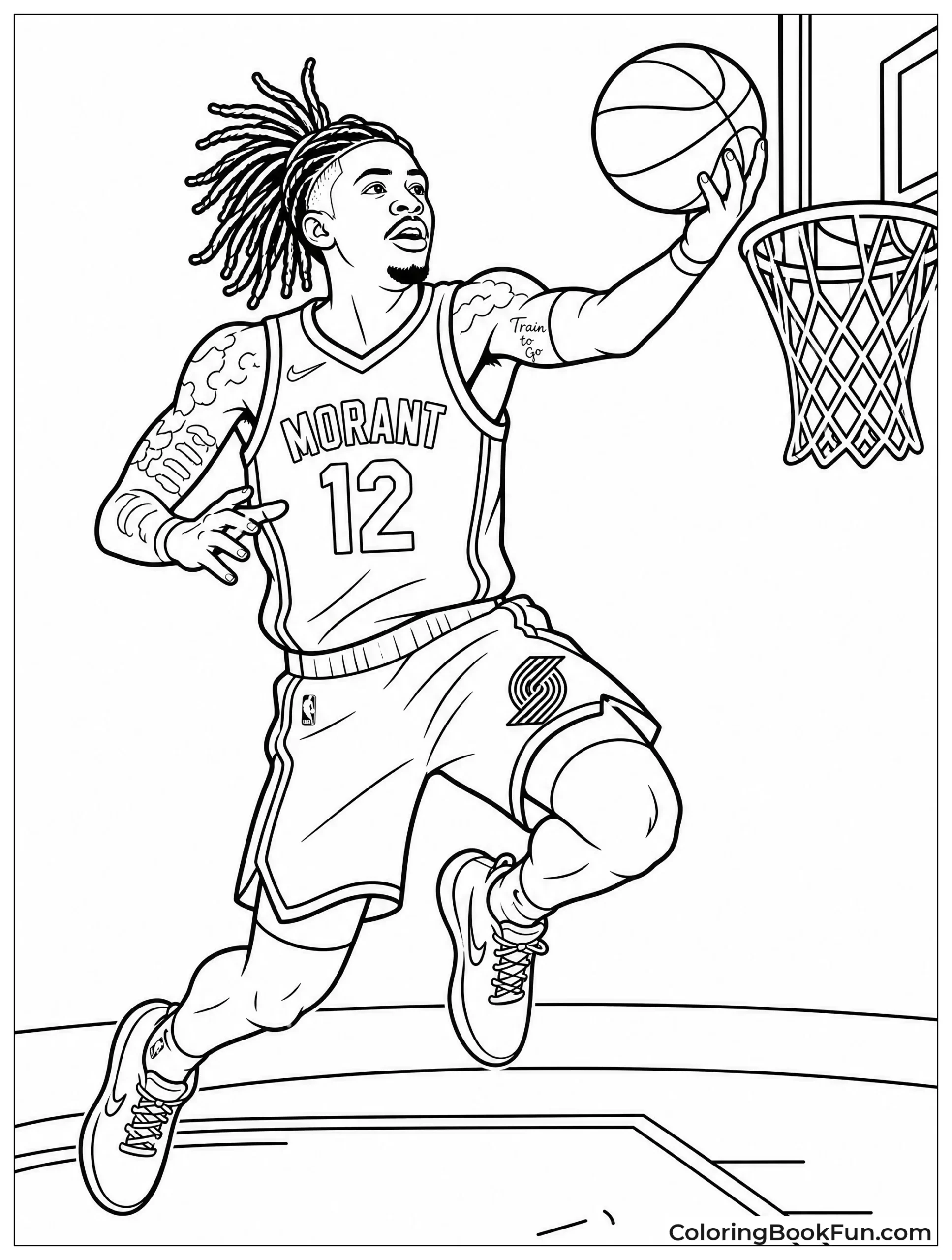 Ja Morant Drives for a Layup