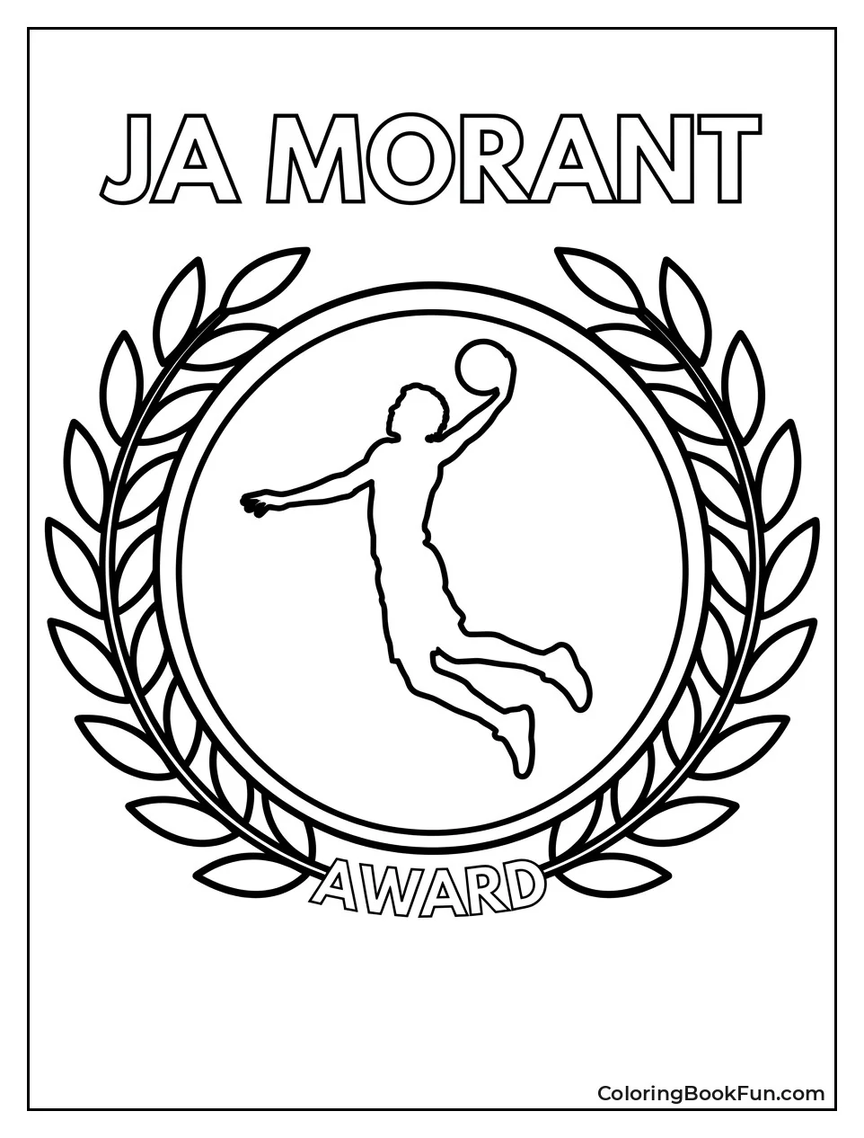 Ja Silhouette Inside Gold Medal