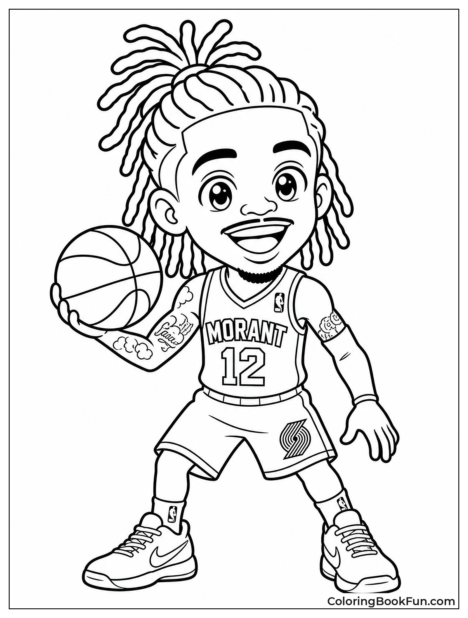 Chibi Ja Smiling with Ball