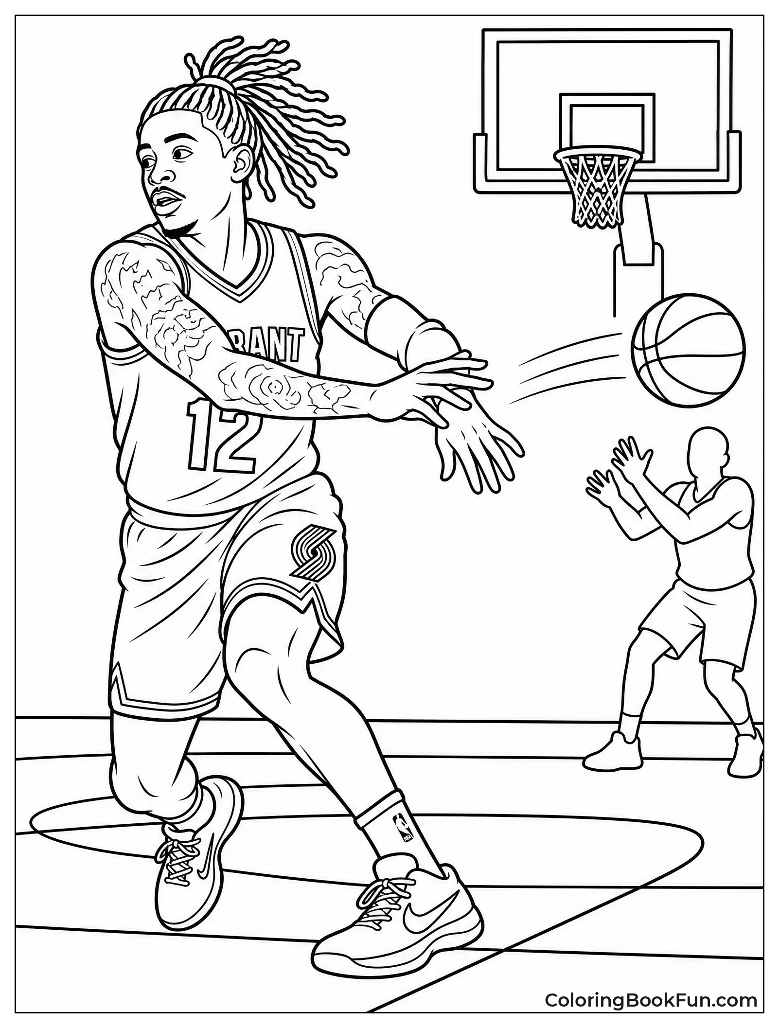 Ja Throwing No-look Pass