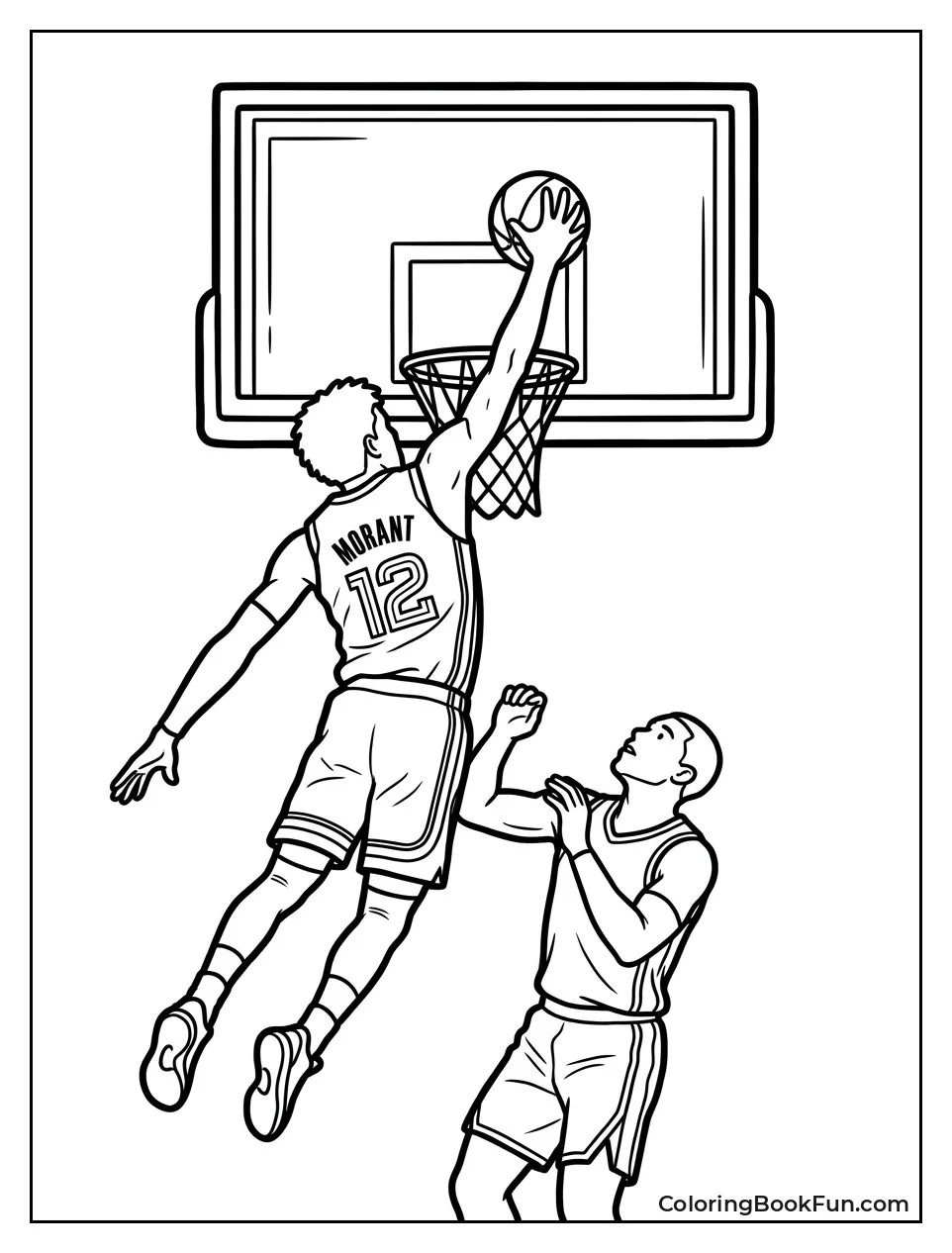 Ja Blocking Shot from Behind
