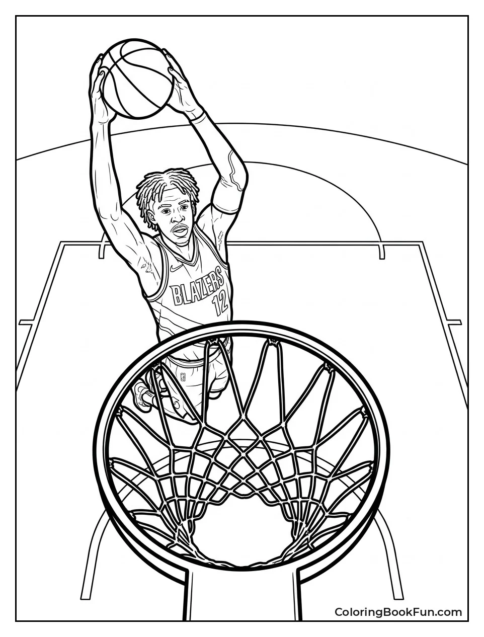 Ja Slamming Ball Through Rim