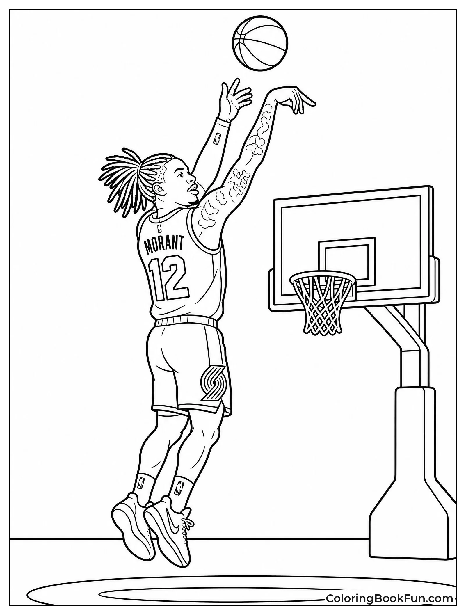 Ja Releasing Perfect Three-pointer