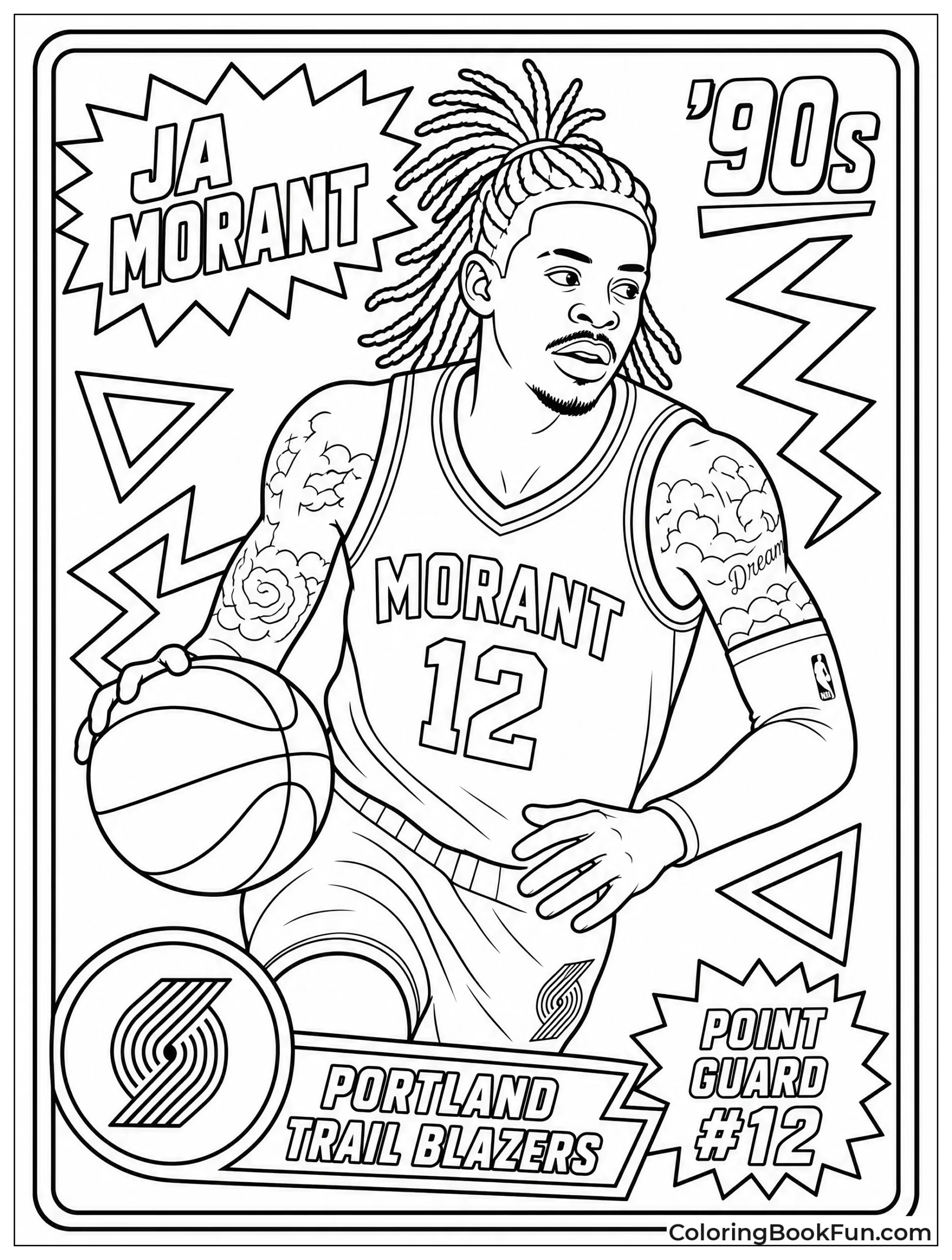 Retro Nineties Style Ja Card