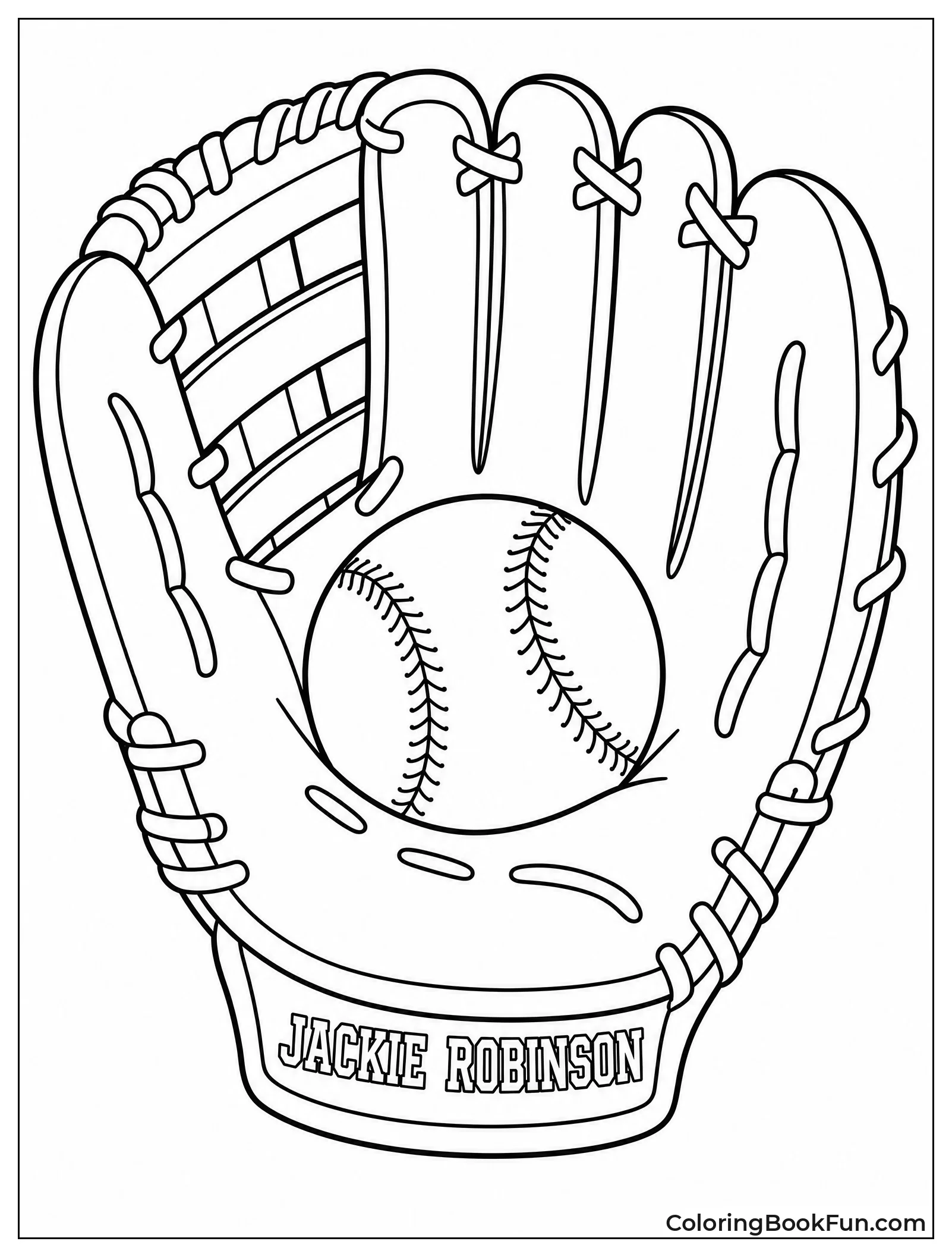 Glove Holding a Baseball