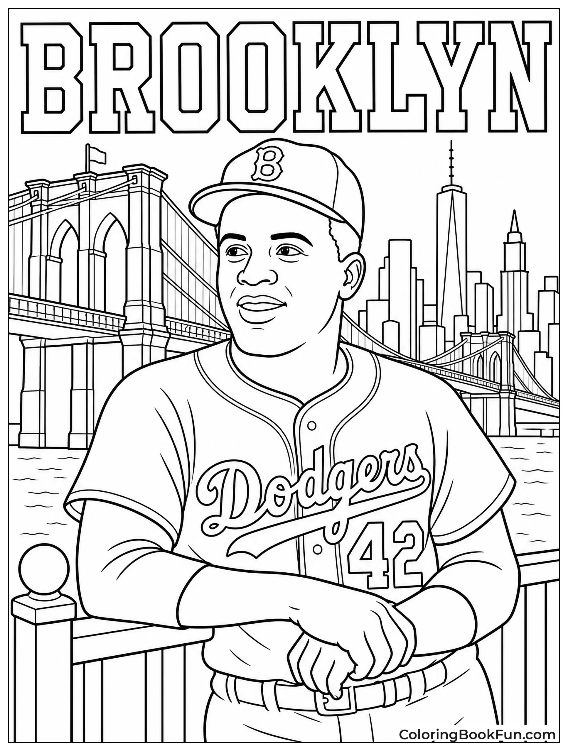 Jackie With Brooklyn Bridge Behind Him