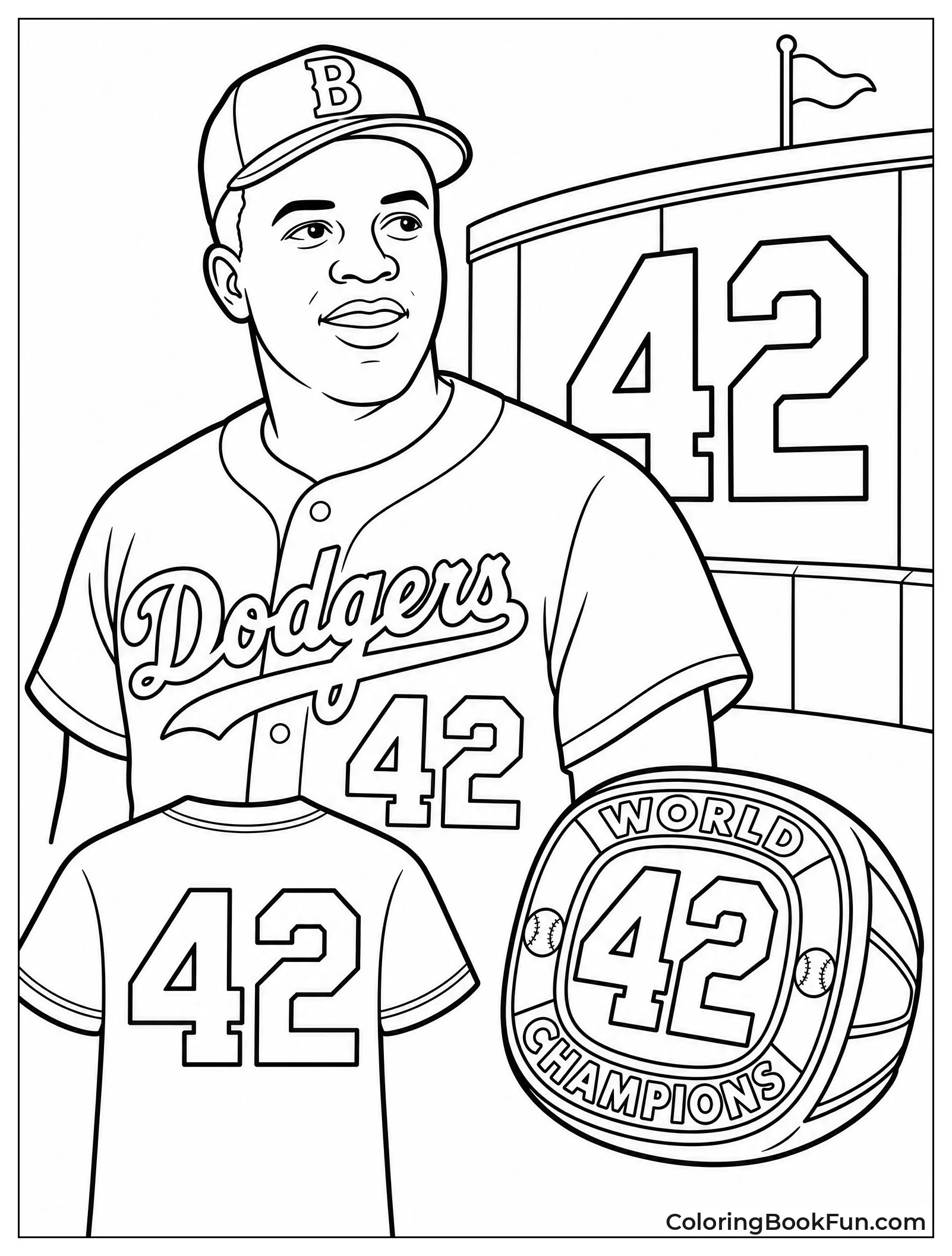 Collage of the Number 42