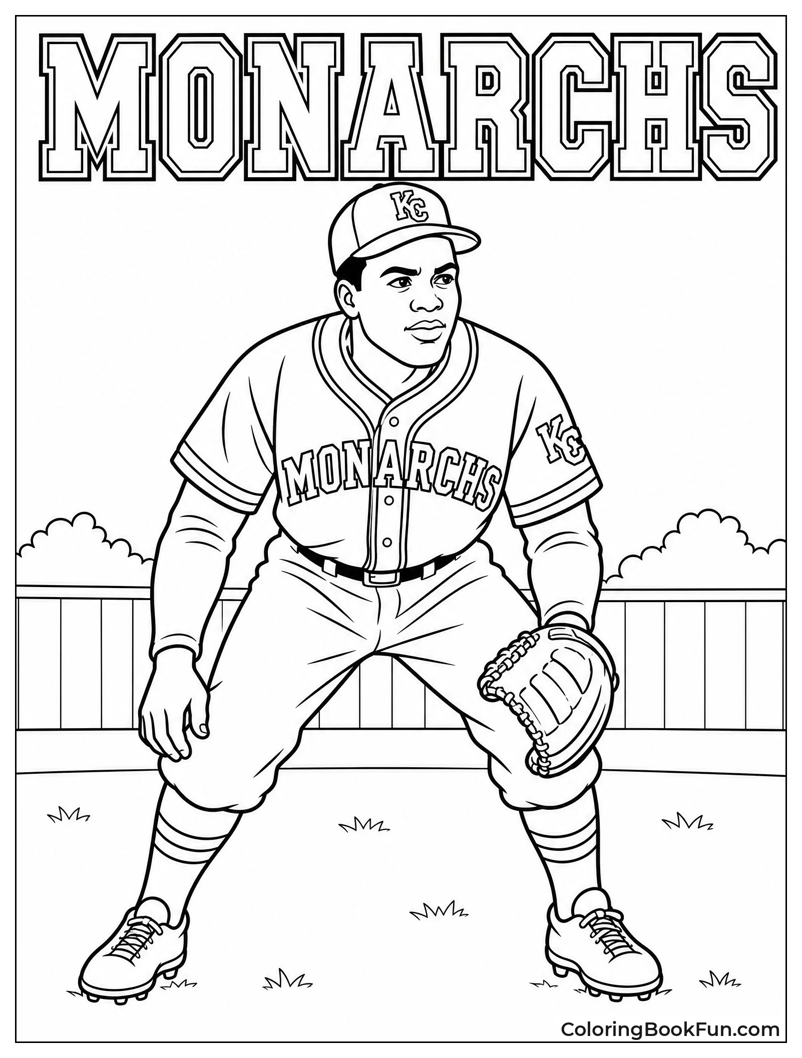 Jackie in Kansas City Monarchs Uniform