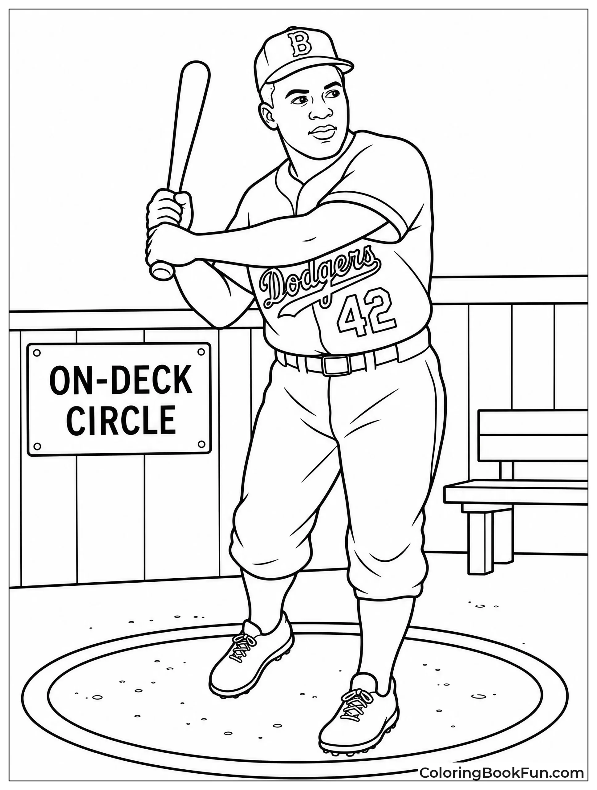 Taking Practice Swings in On Deck Circle