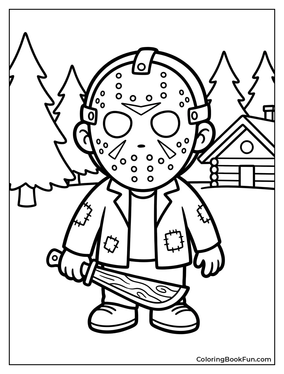 Cute Chibi Jason with Toy Machete