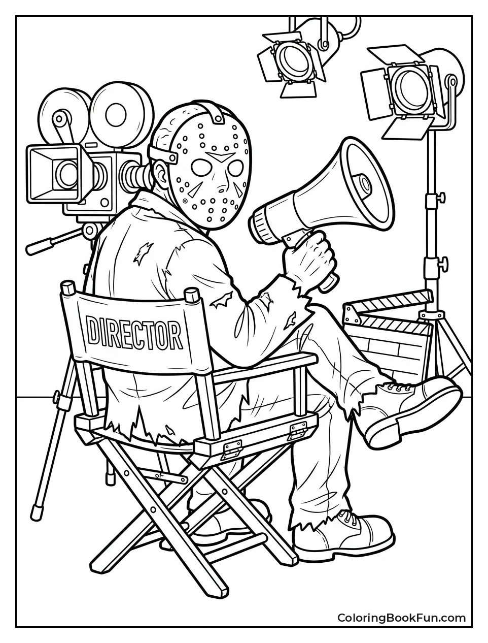 Jason Sitting in a Director Chair