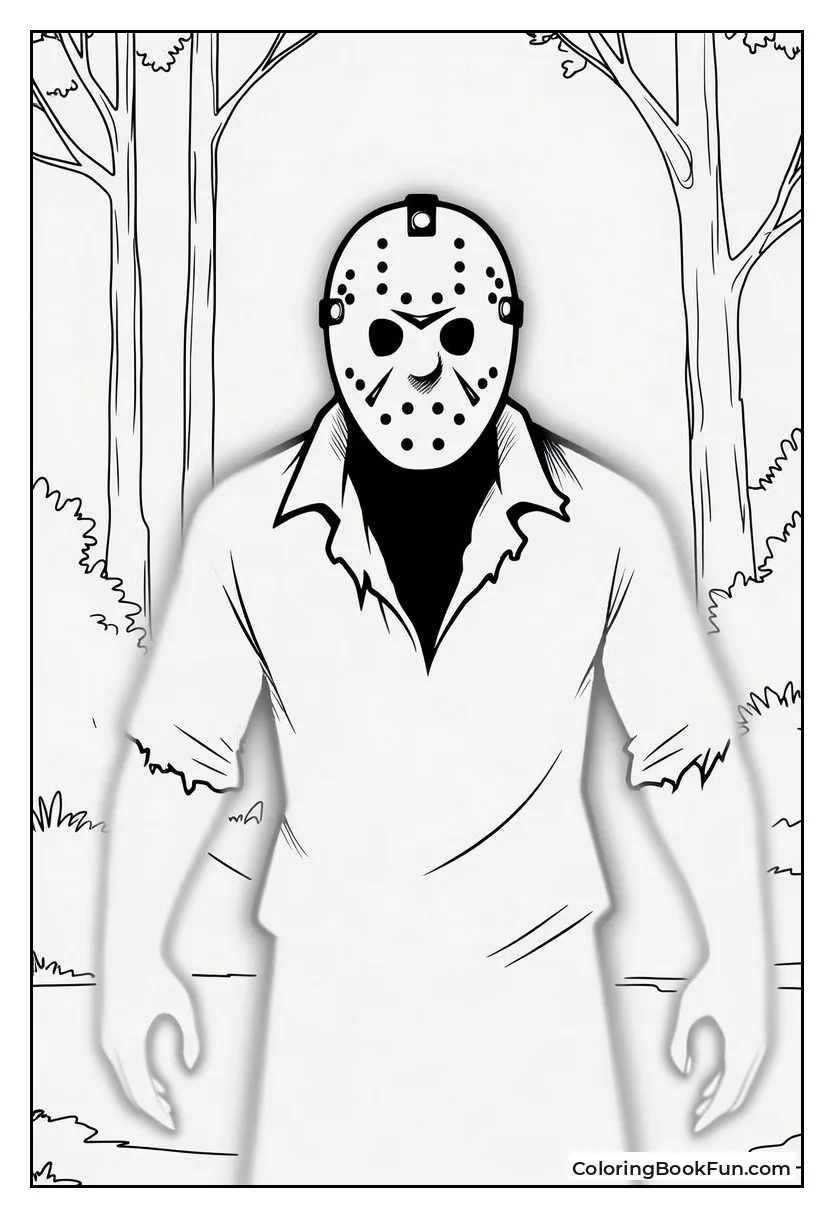 Ghostly Jason in the Woods