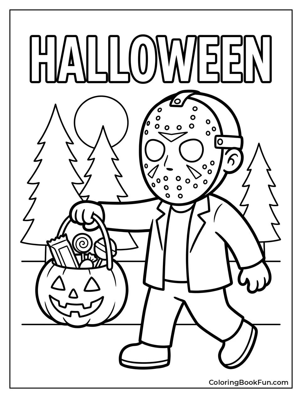 Jason Trick or Treating at Halloween