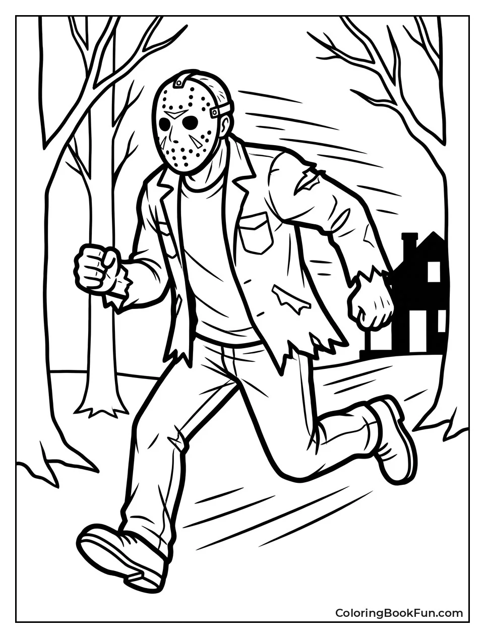 Jason Running Through the Camp