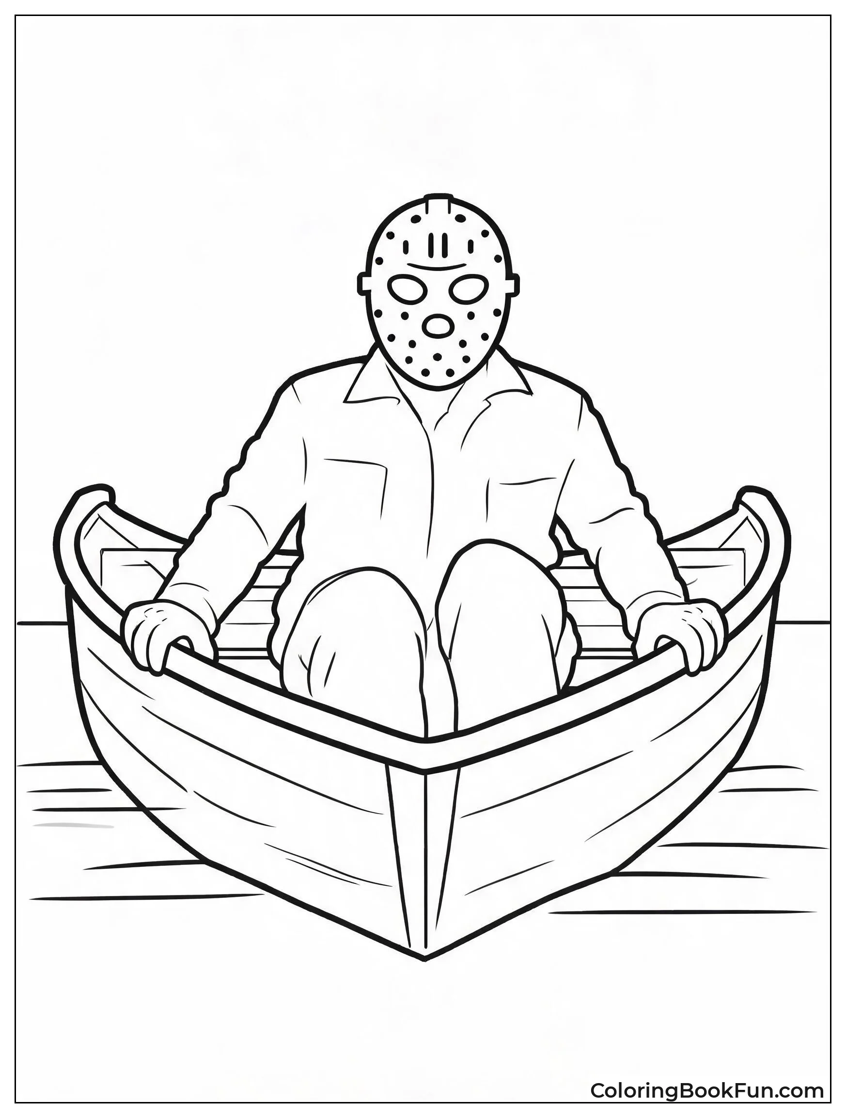 Jason Sitting in a Canoe