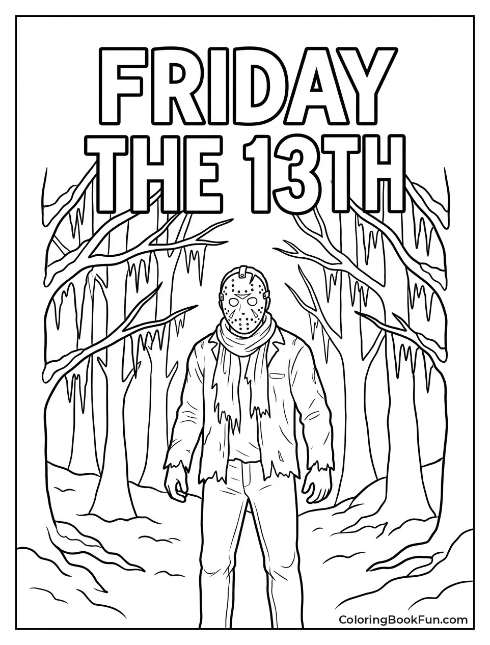 Jason in Snowy Winter Forest
