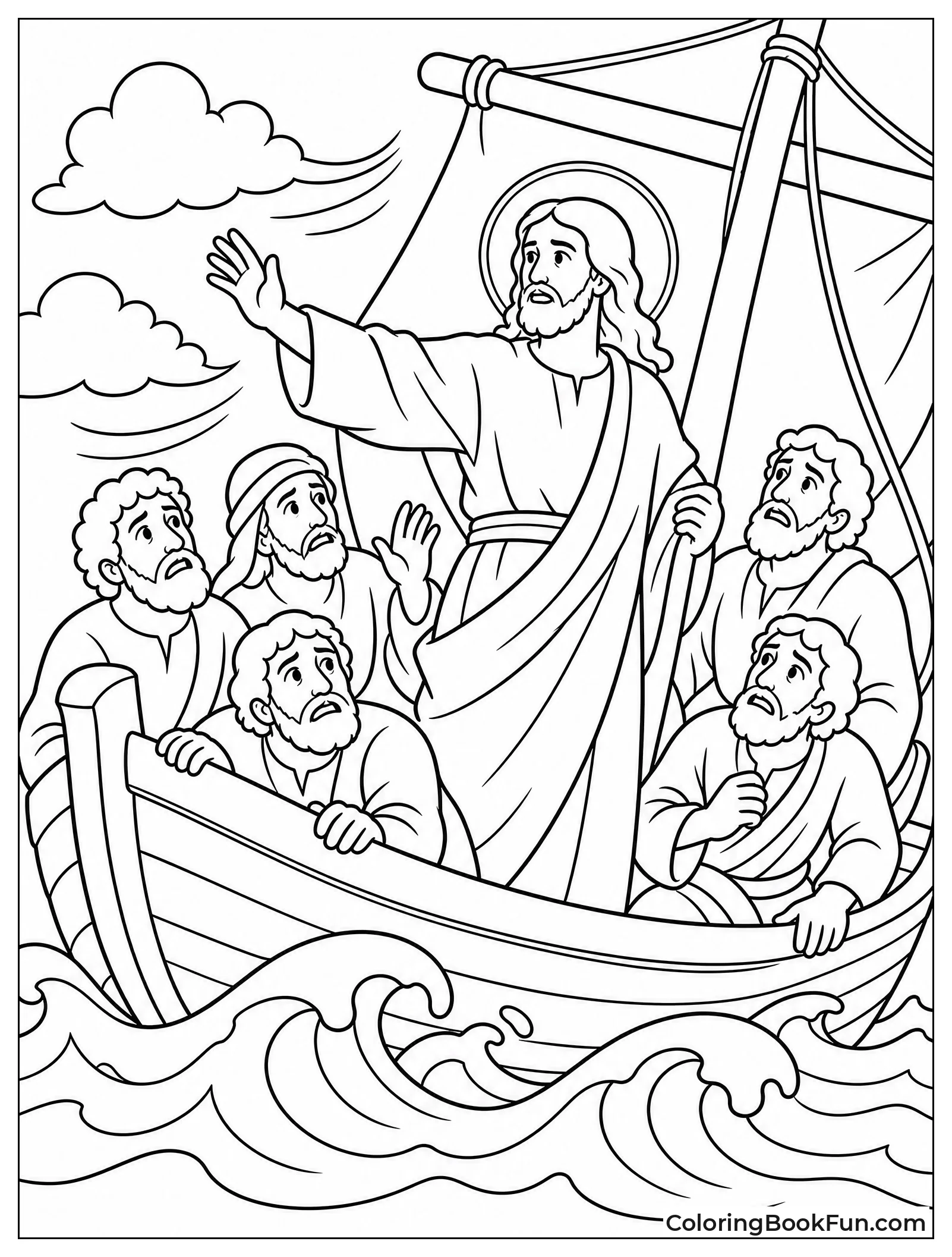Woodcut Shows the Miracle