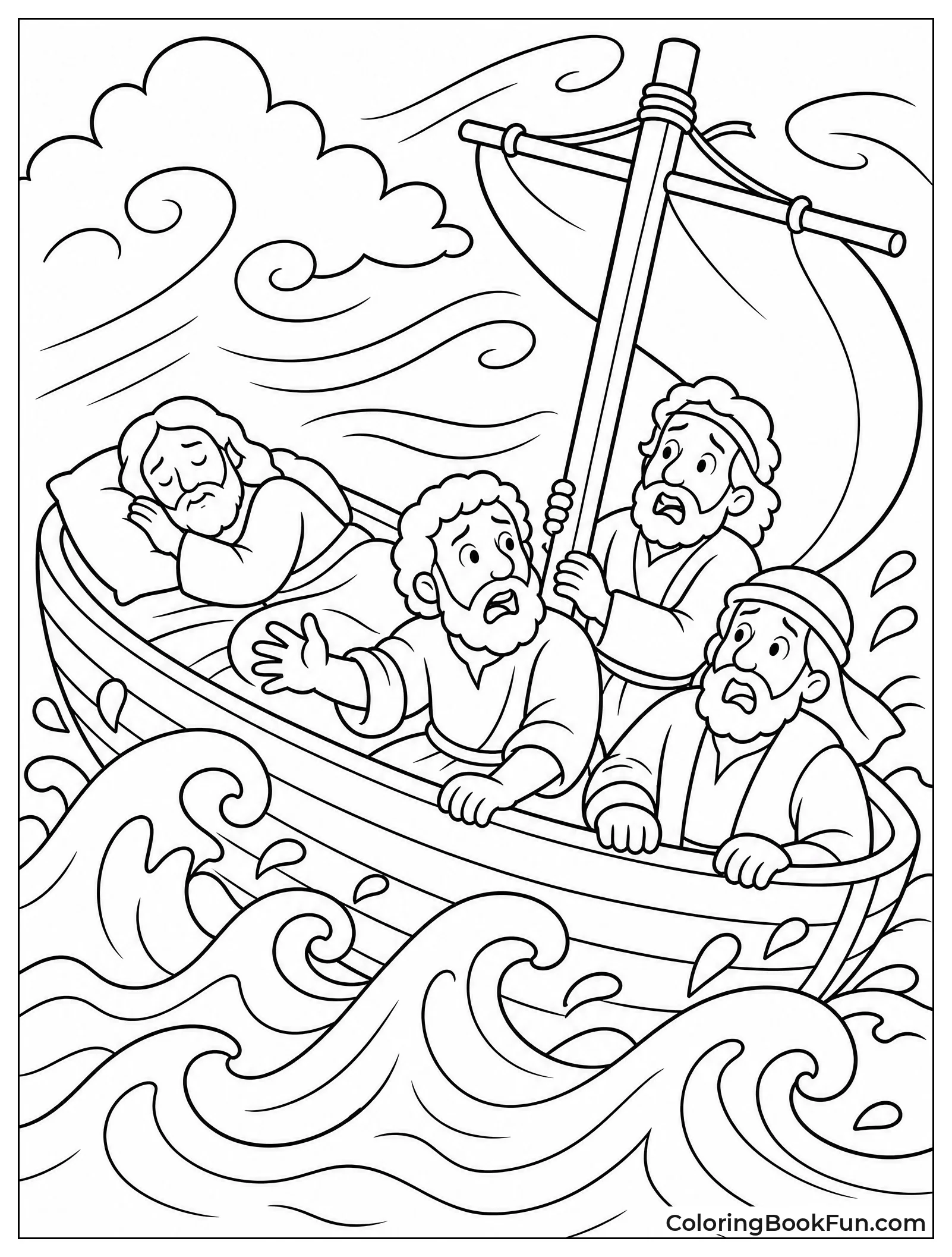 Jesus Sleeps During Storm