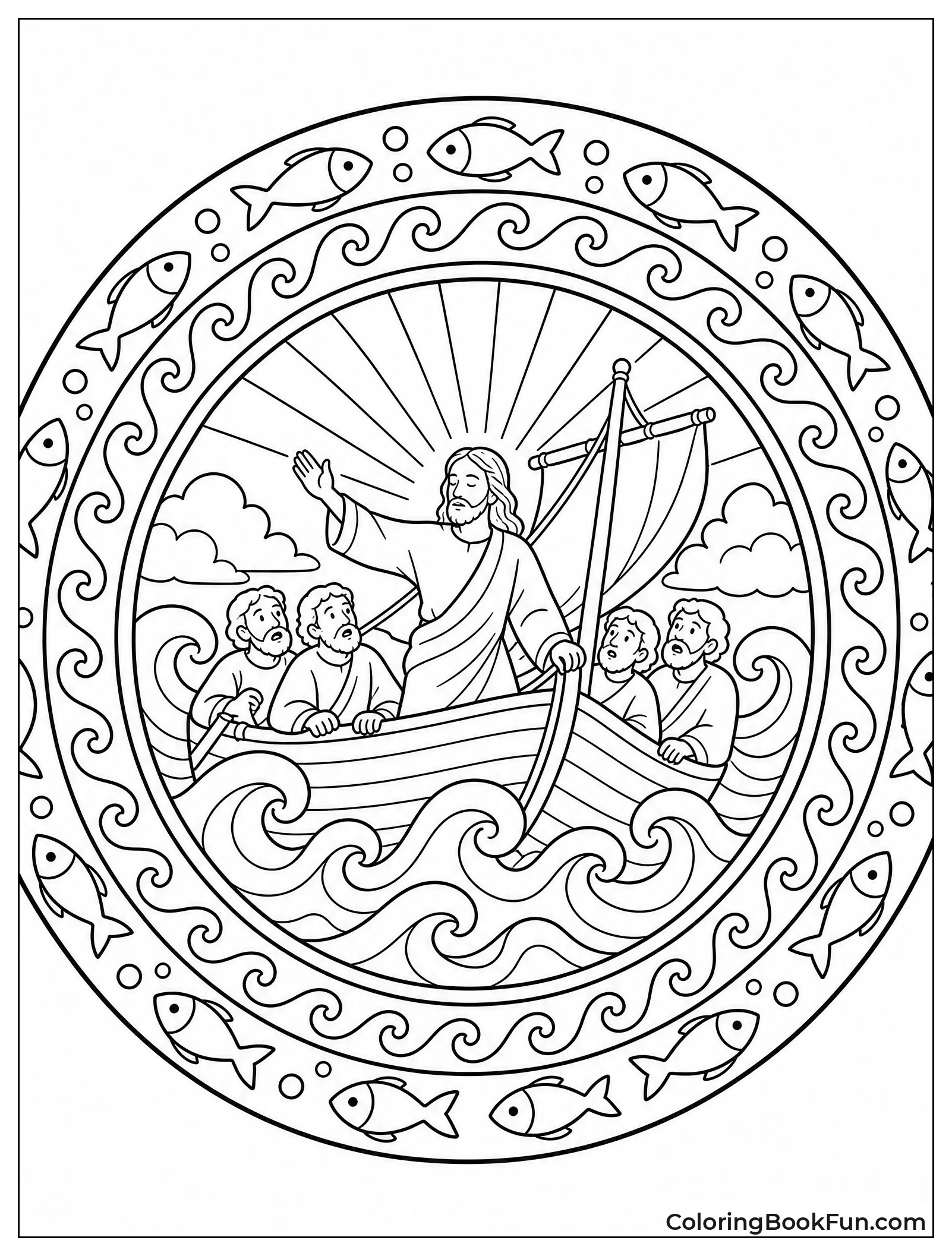 Boat Sits in Mandala