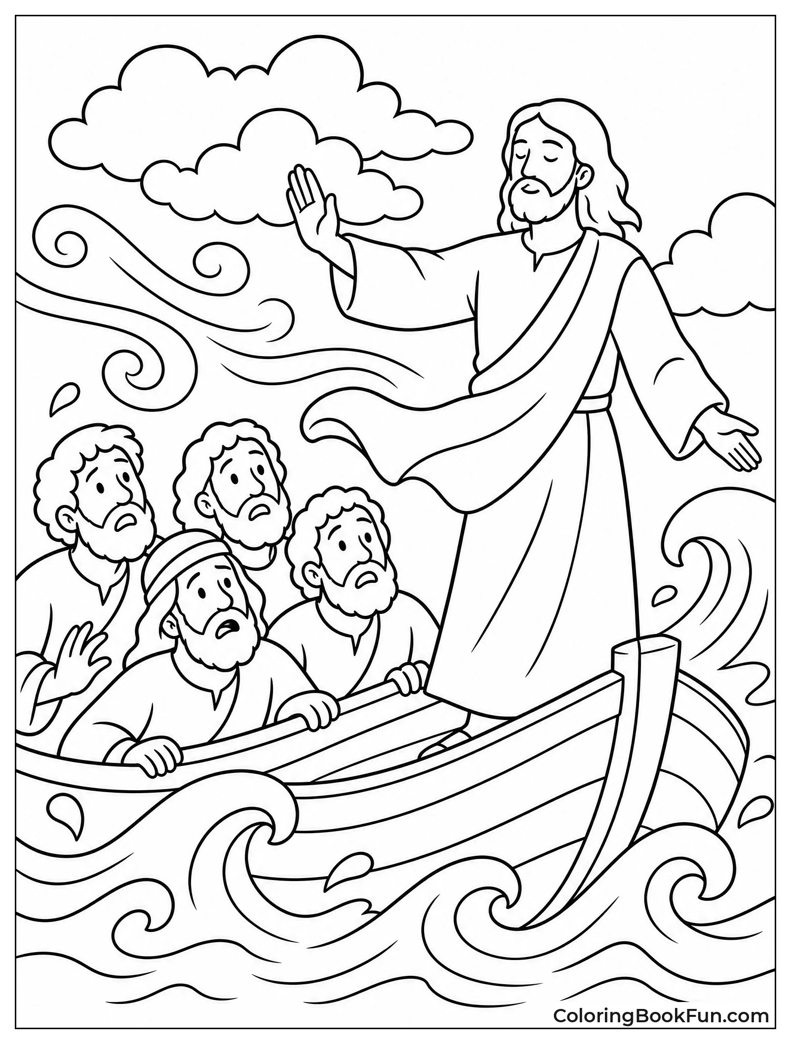 Waves Bow Before Jesus