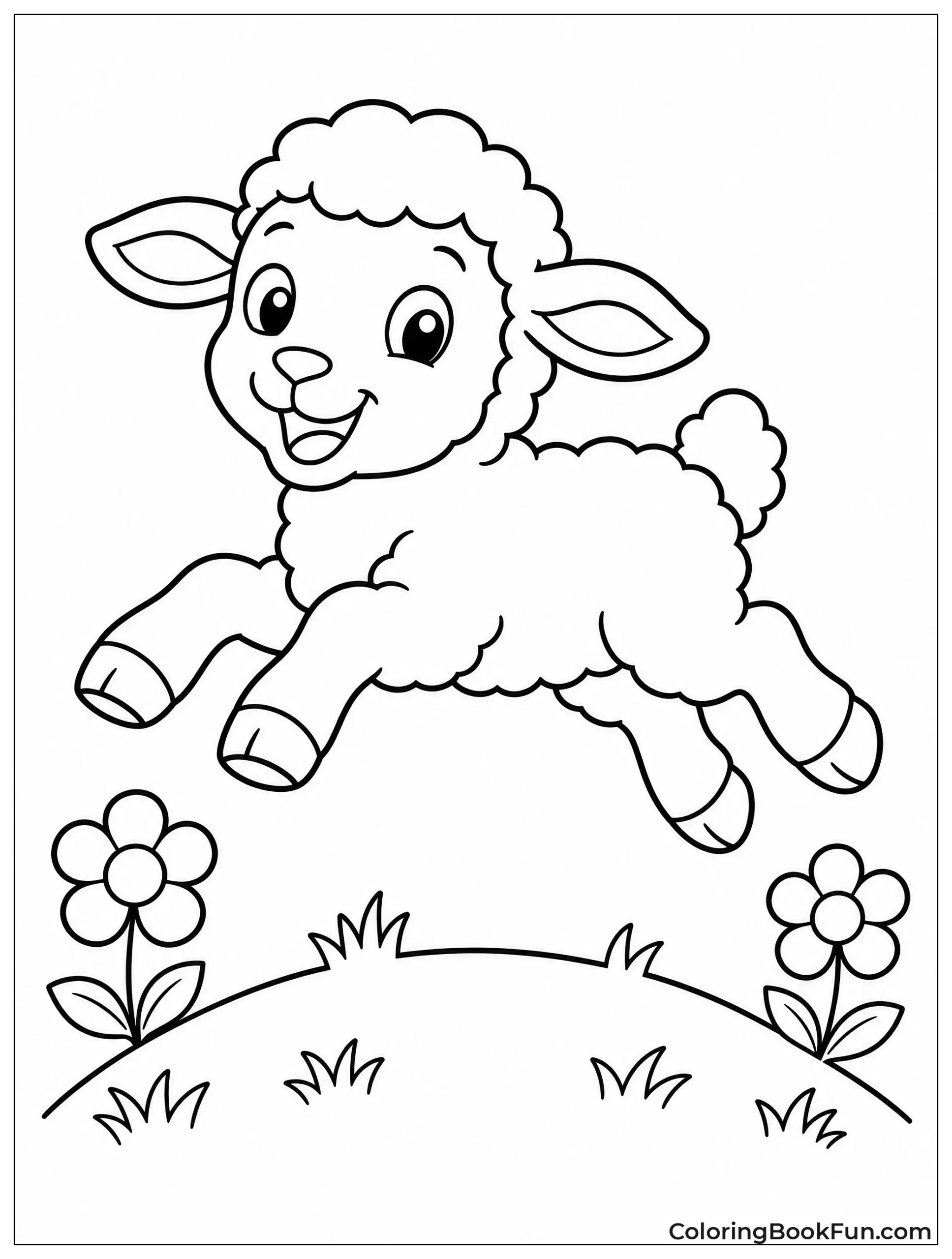 Lamb Jumps Through the Air