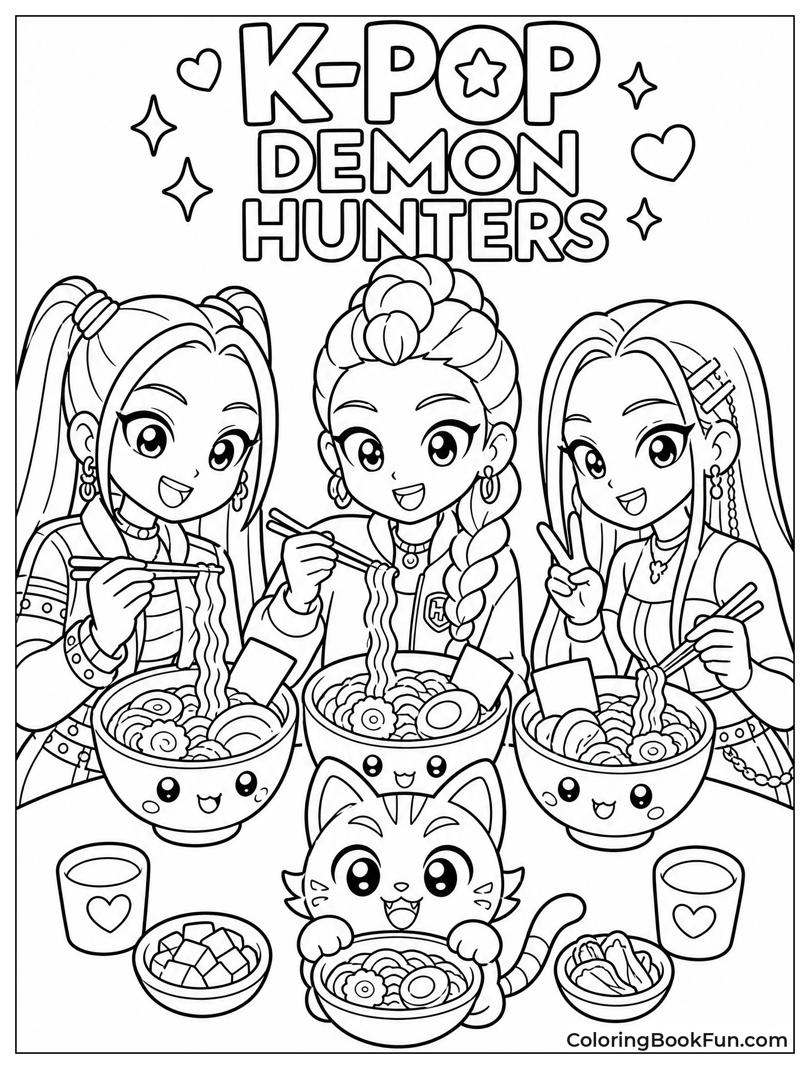 K-Pop Demon Hunters Eat Ramen