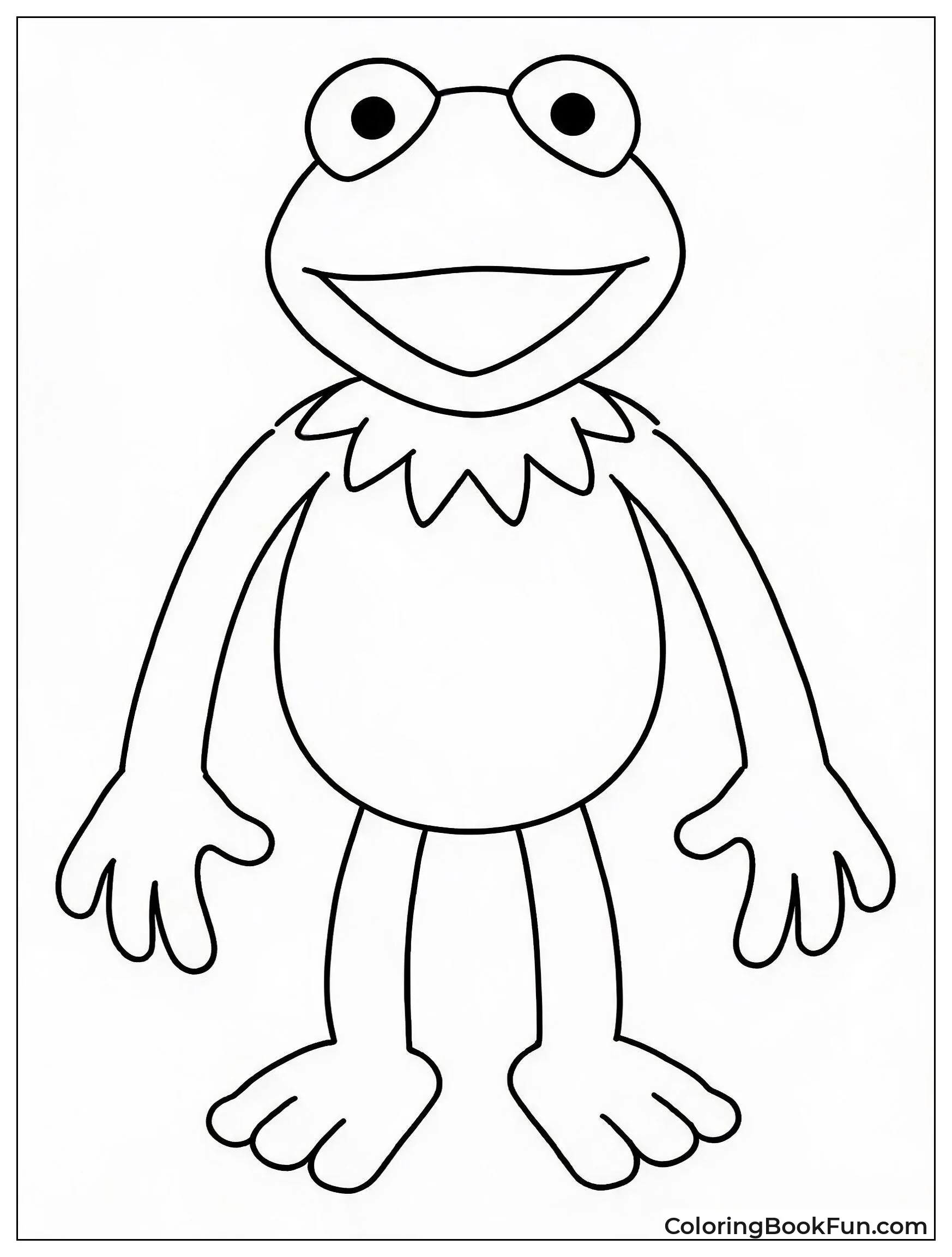 Kermit the Frog Standing and Smiling