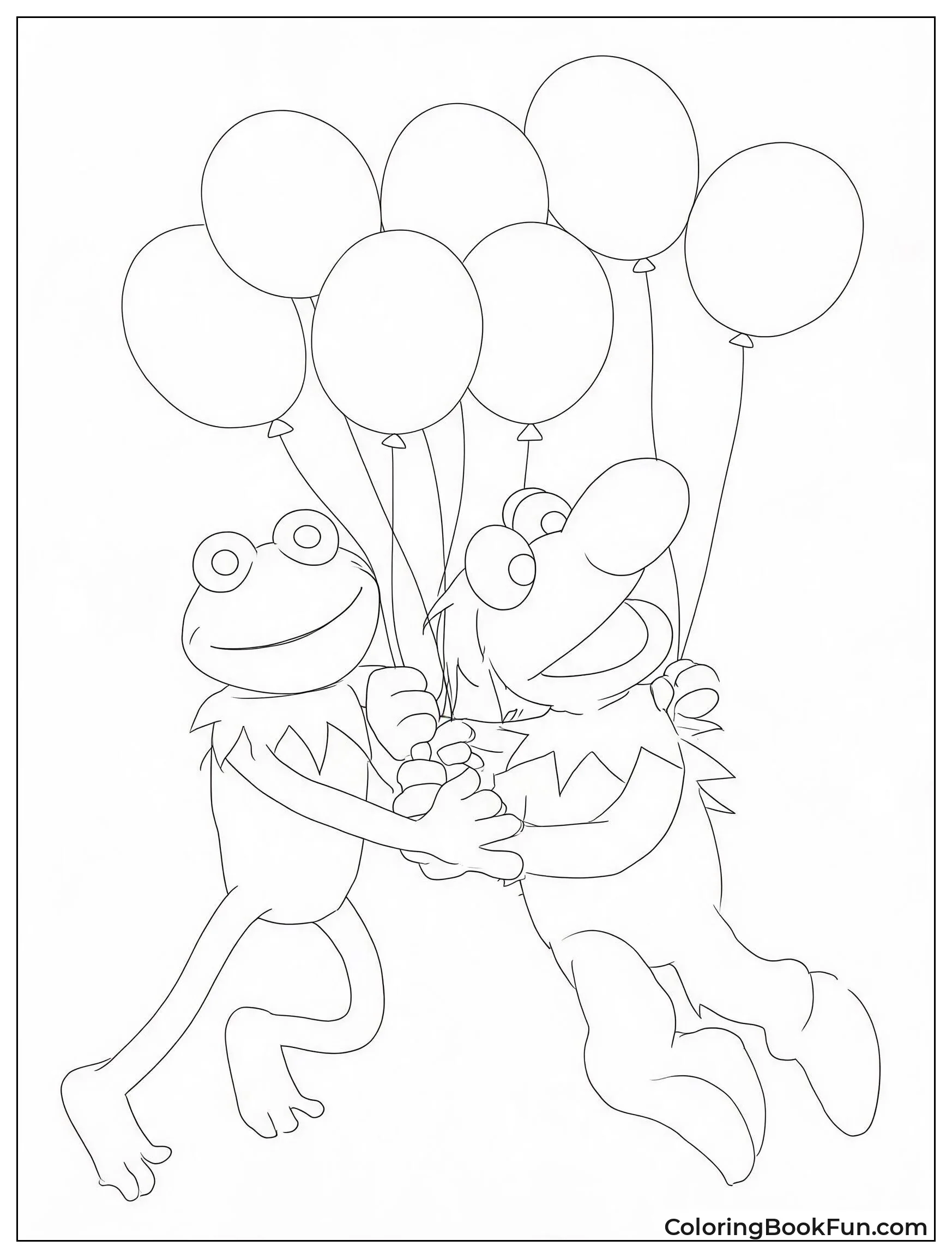 Kermit Flies with Gonzo