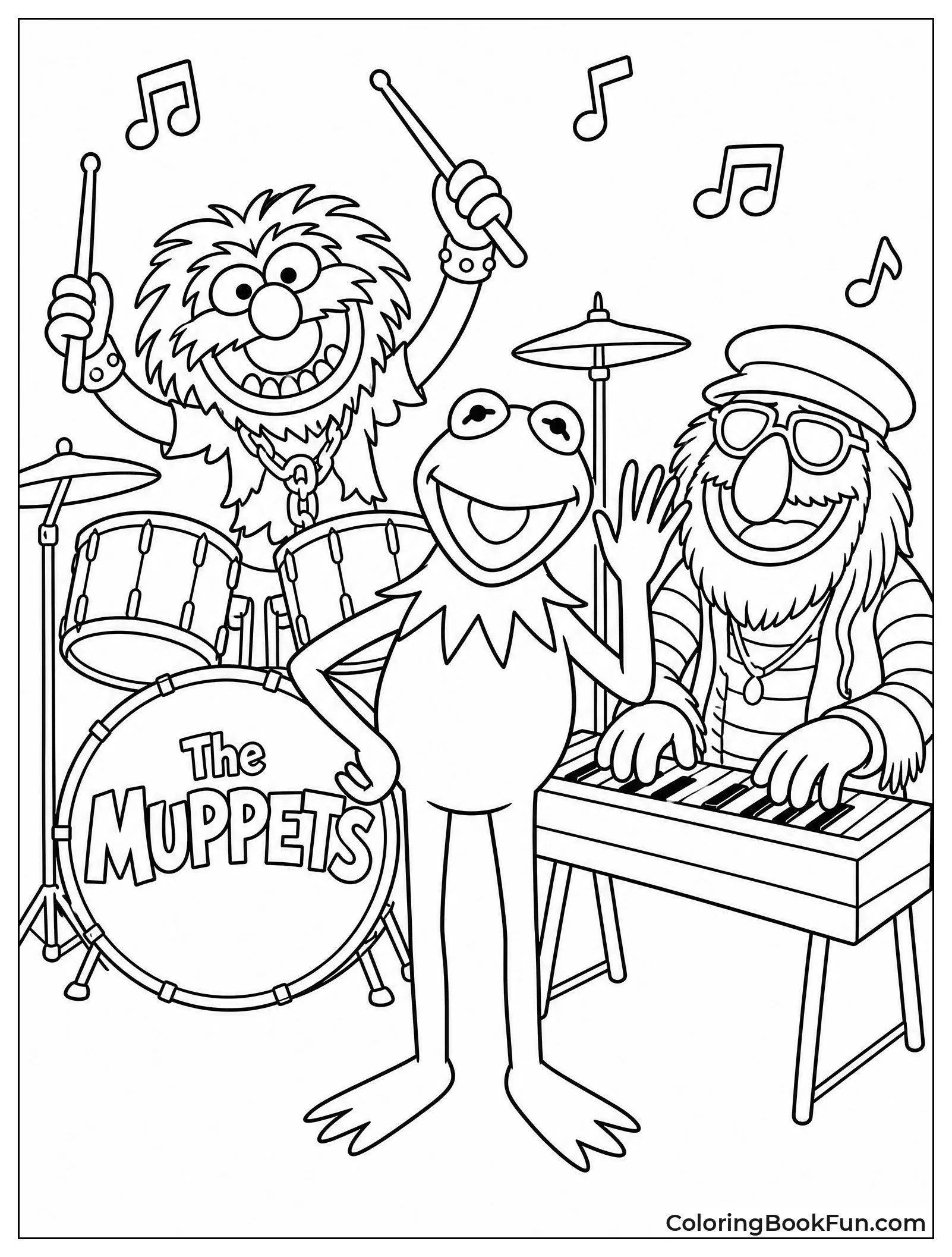 Kermit Stands with the Band