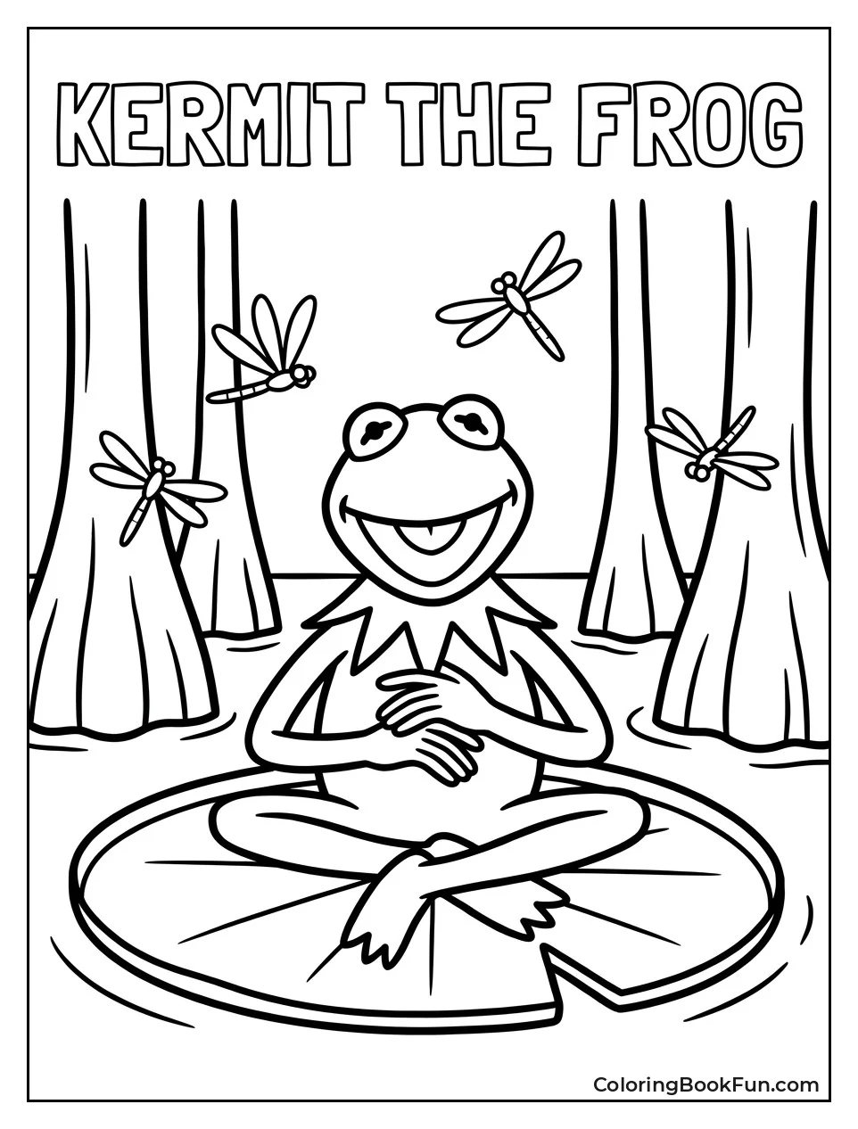 Kermit Rests on a Lily Pad