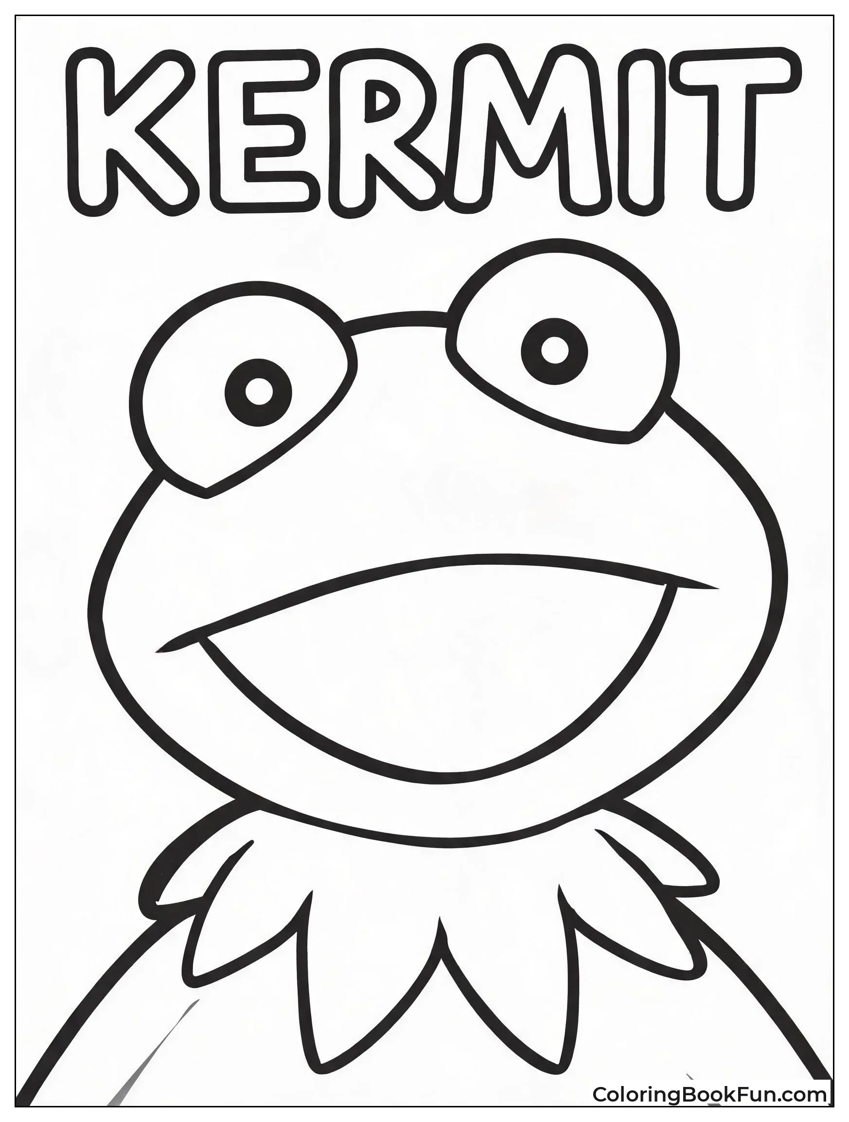 Kermit Smiles in Close Up