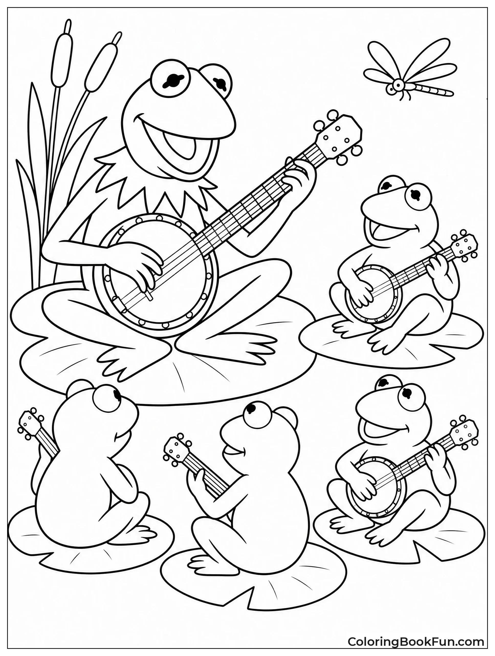 Kermit Teaches Frogs the Banjo