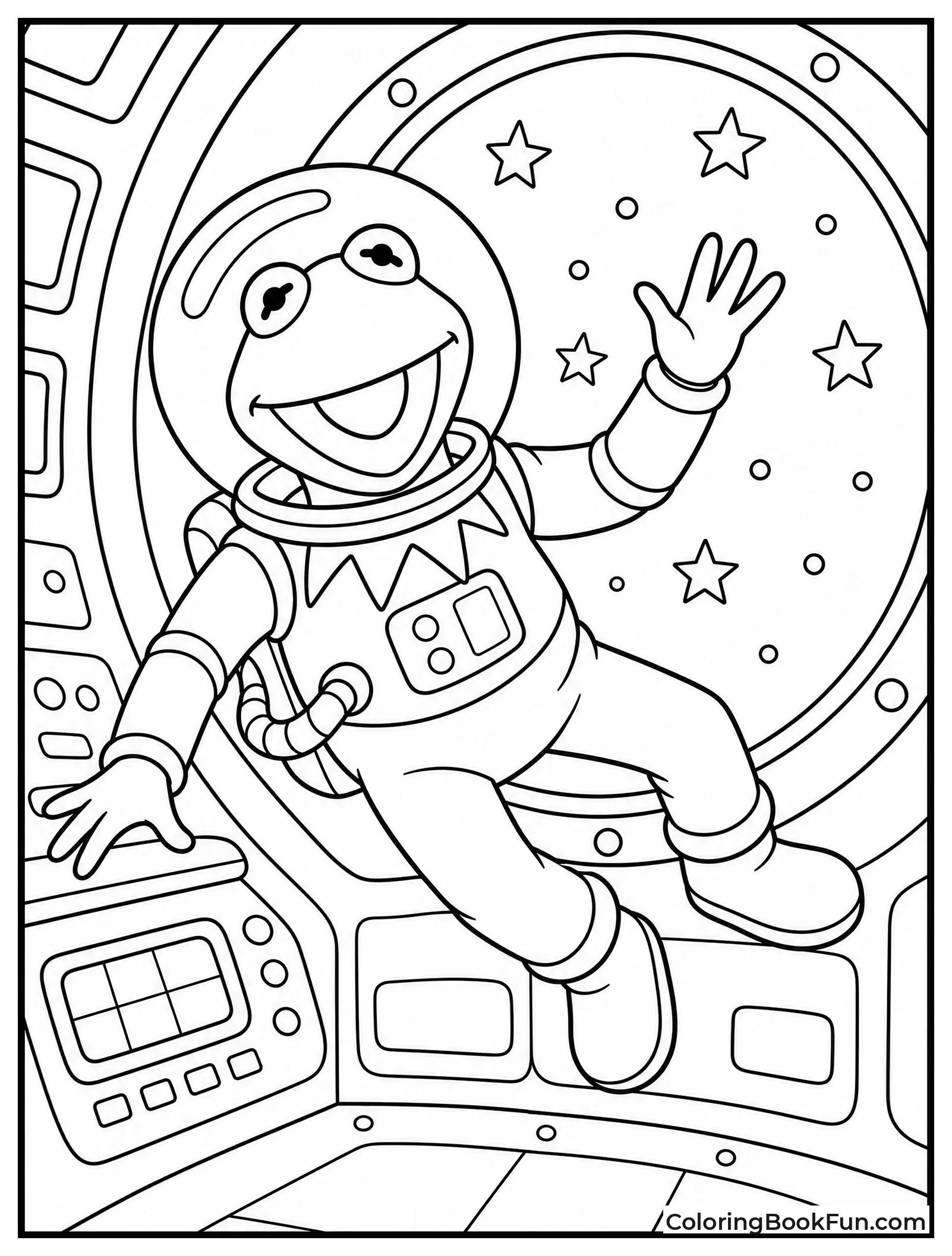 Kermit Floats in a Spaceship