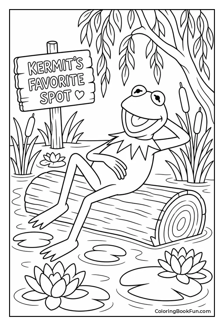 Kermit Loves His Swamp Home