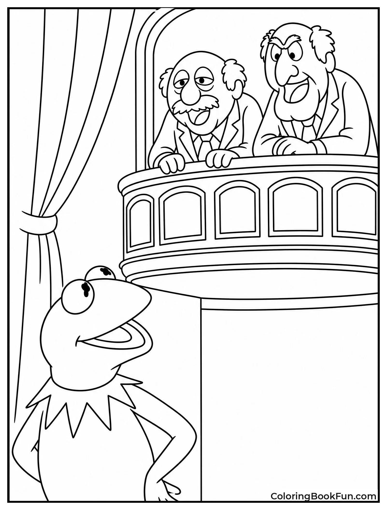 Kermit Looks at the Balcony