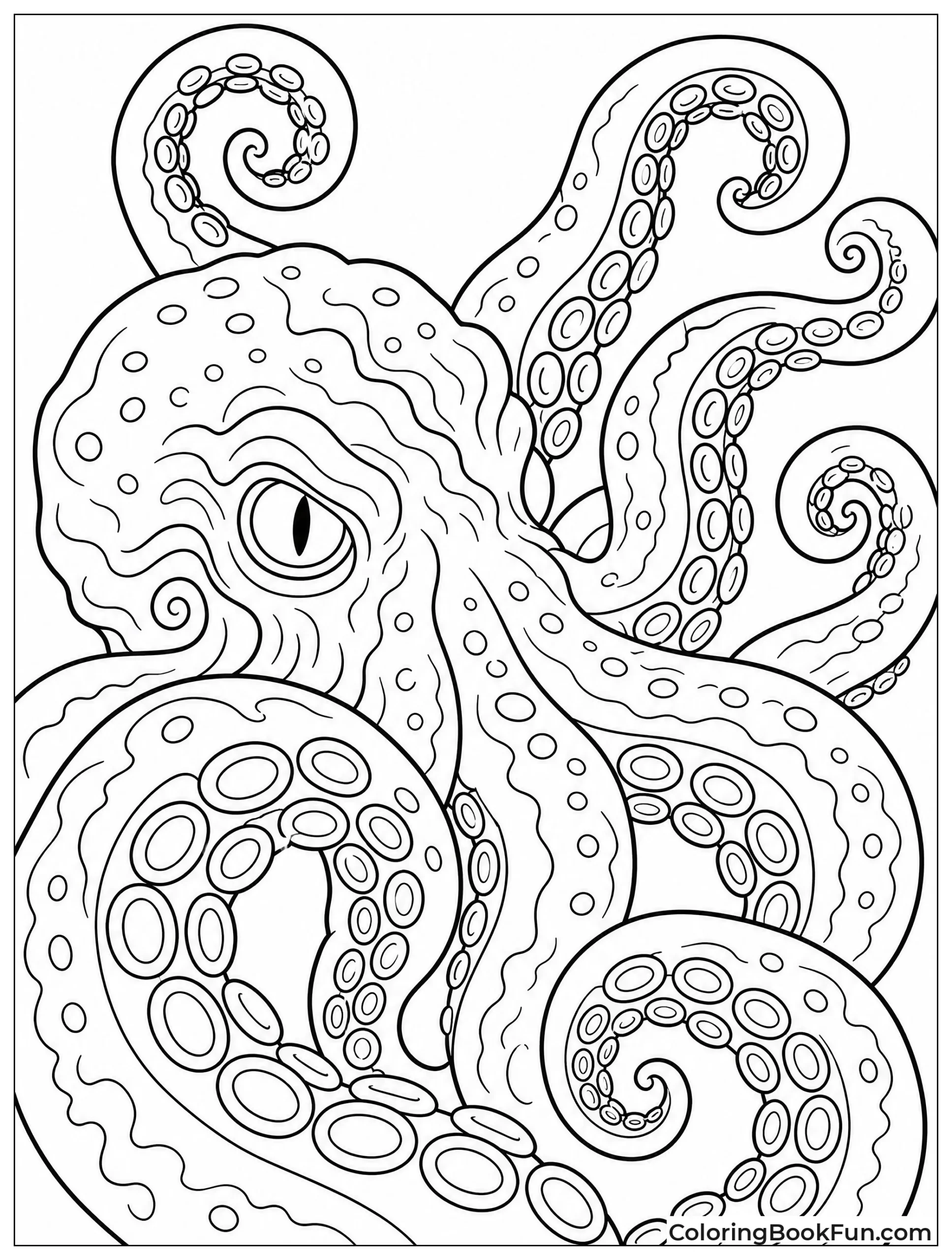 Close Up of Kraken Tentacles