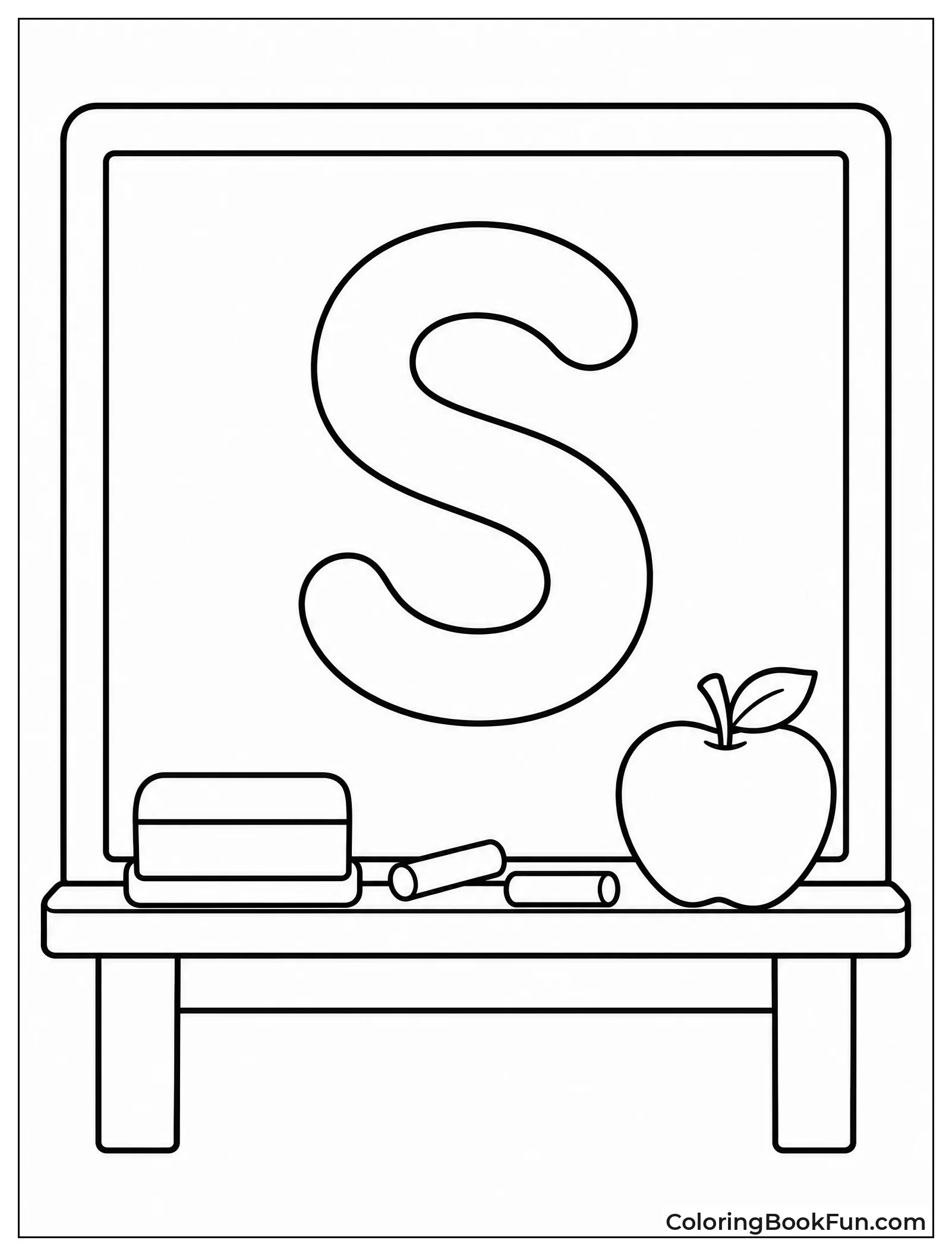 Chalkboard S with Apple