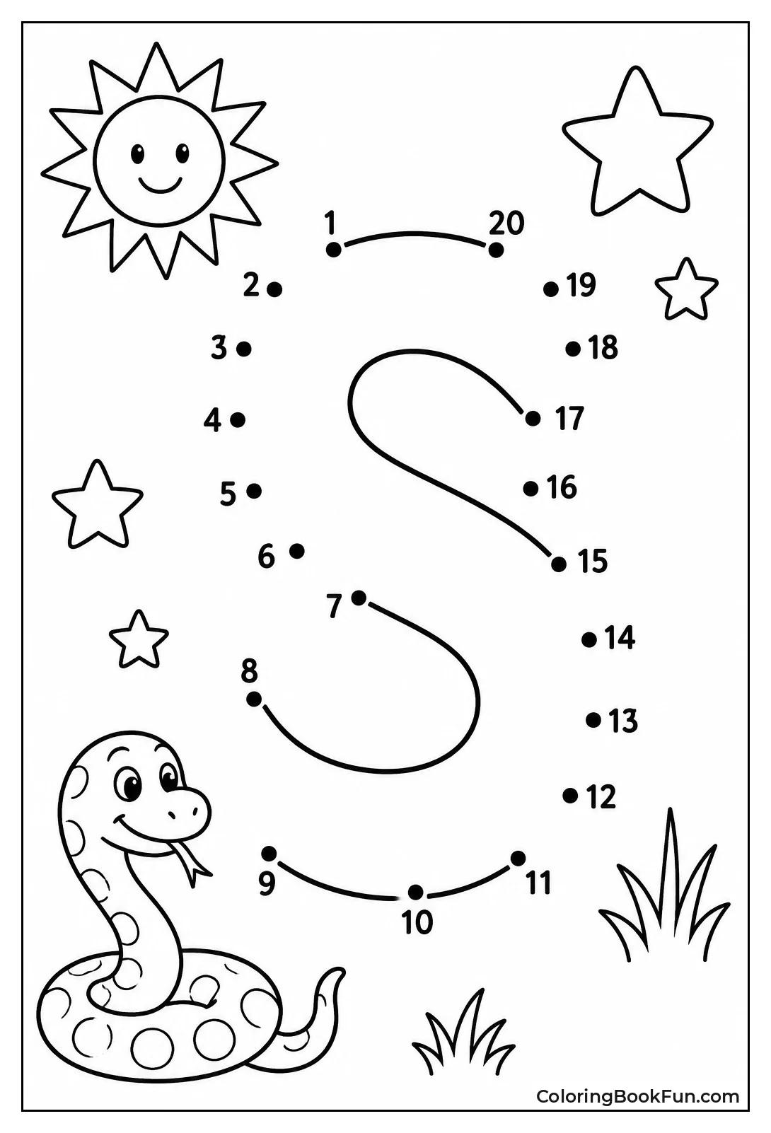 Connect Dots to Make S