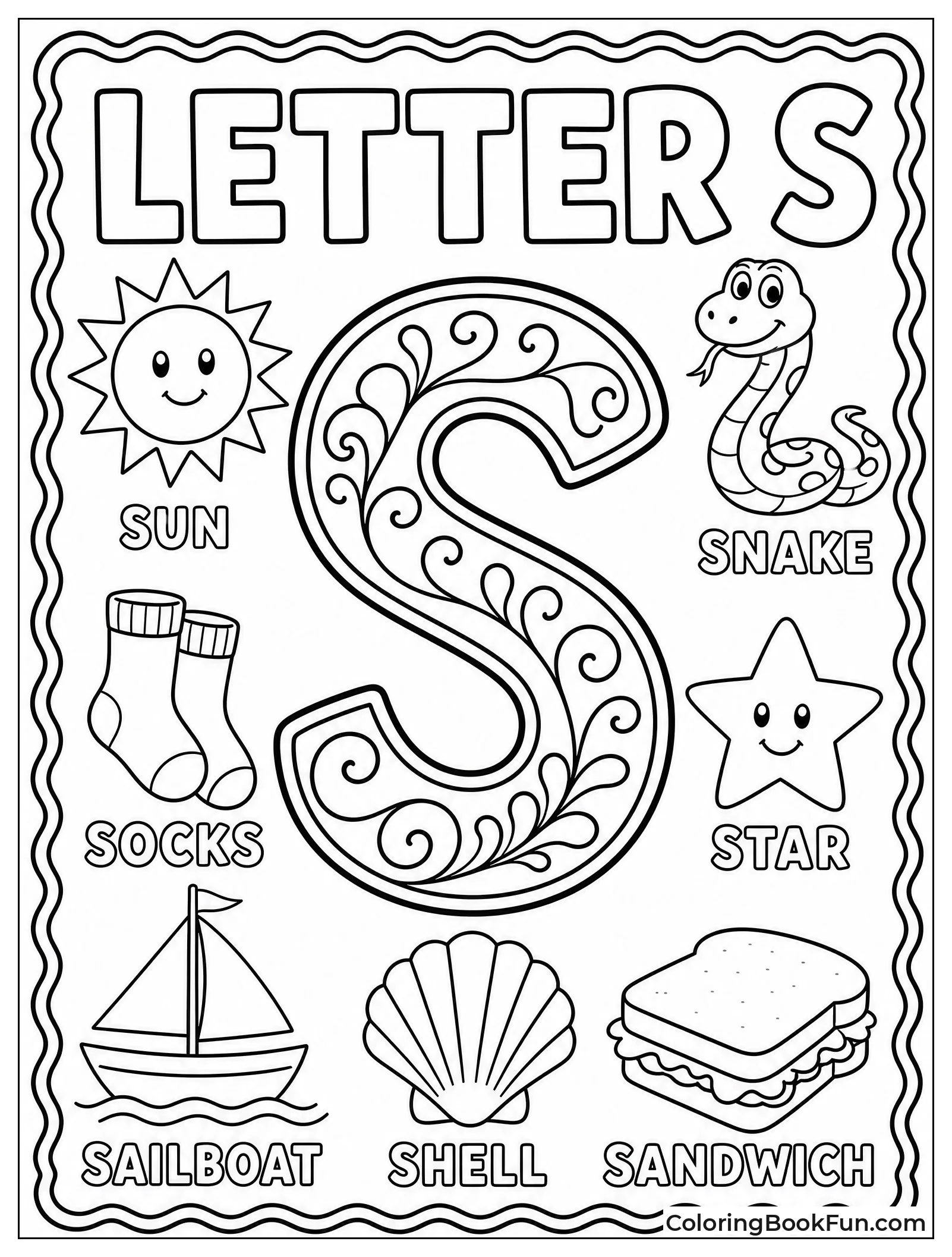 Decorative S with S Pictures