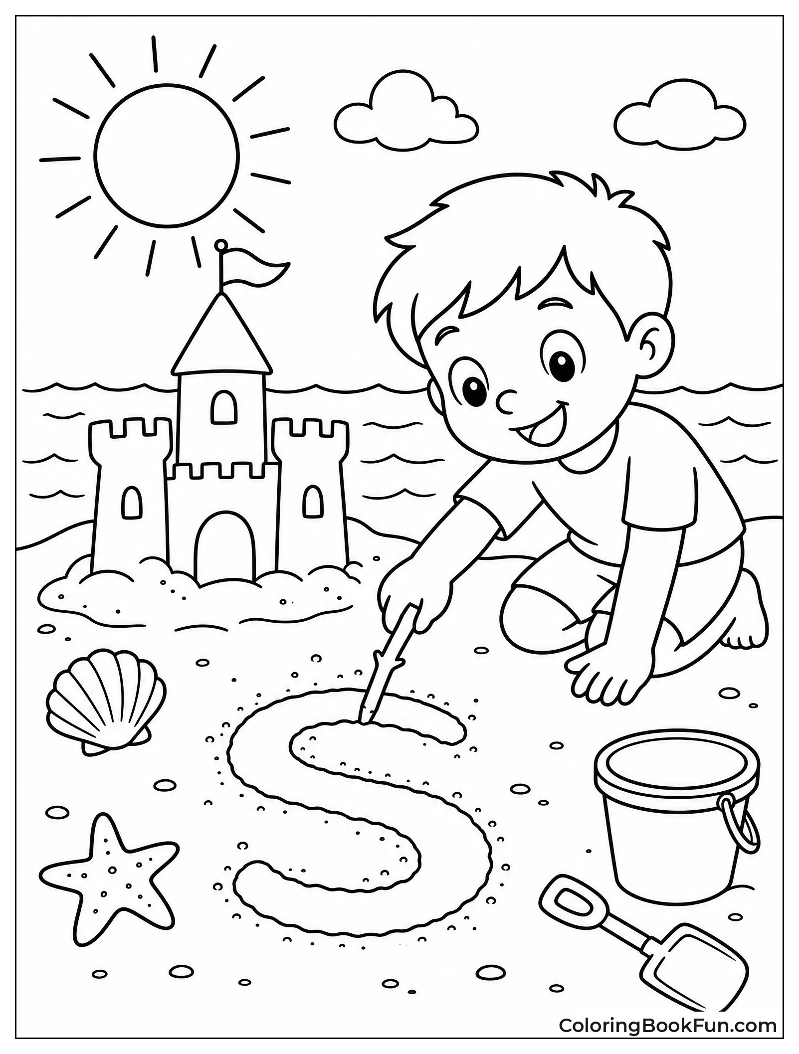 Sandcastle with S in Sand