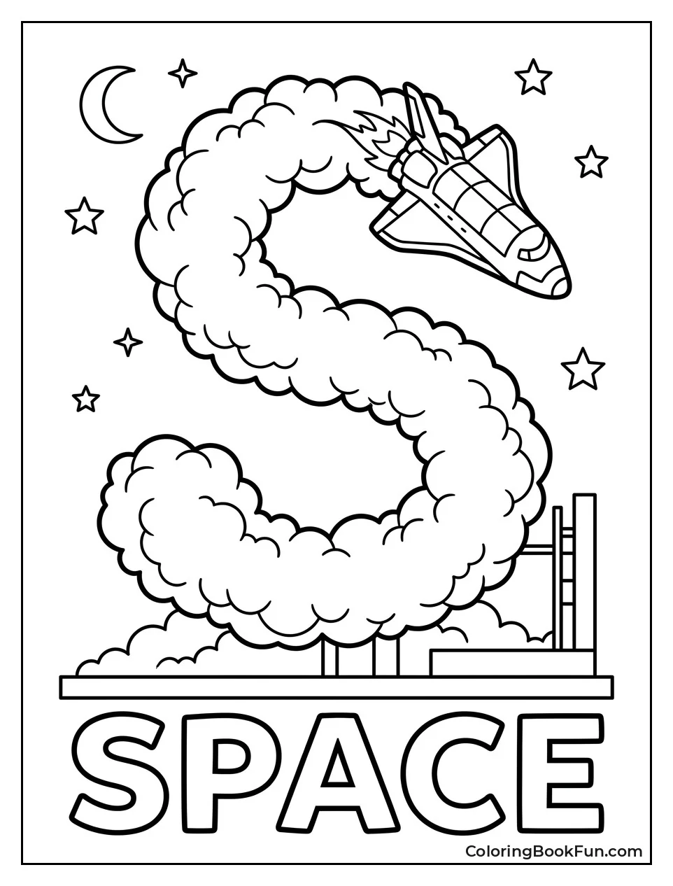 Shuttle with S Smoke Trail
